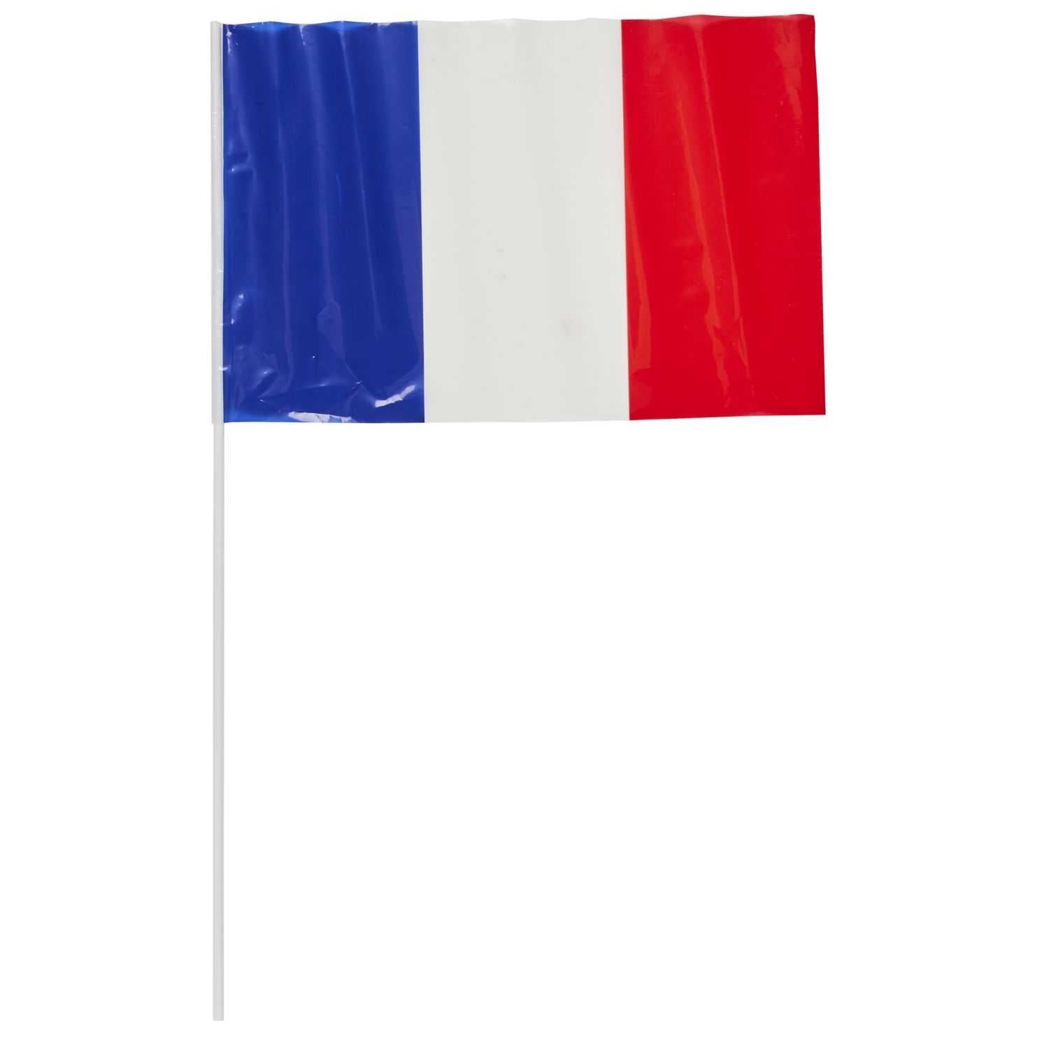 Lot de 4 drapeaux supporter de l'équipe de france