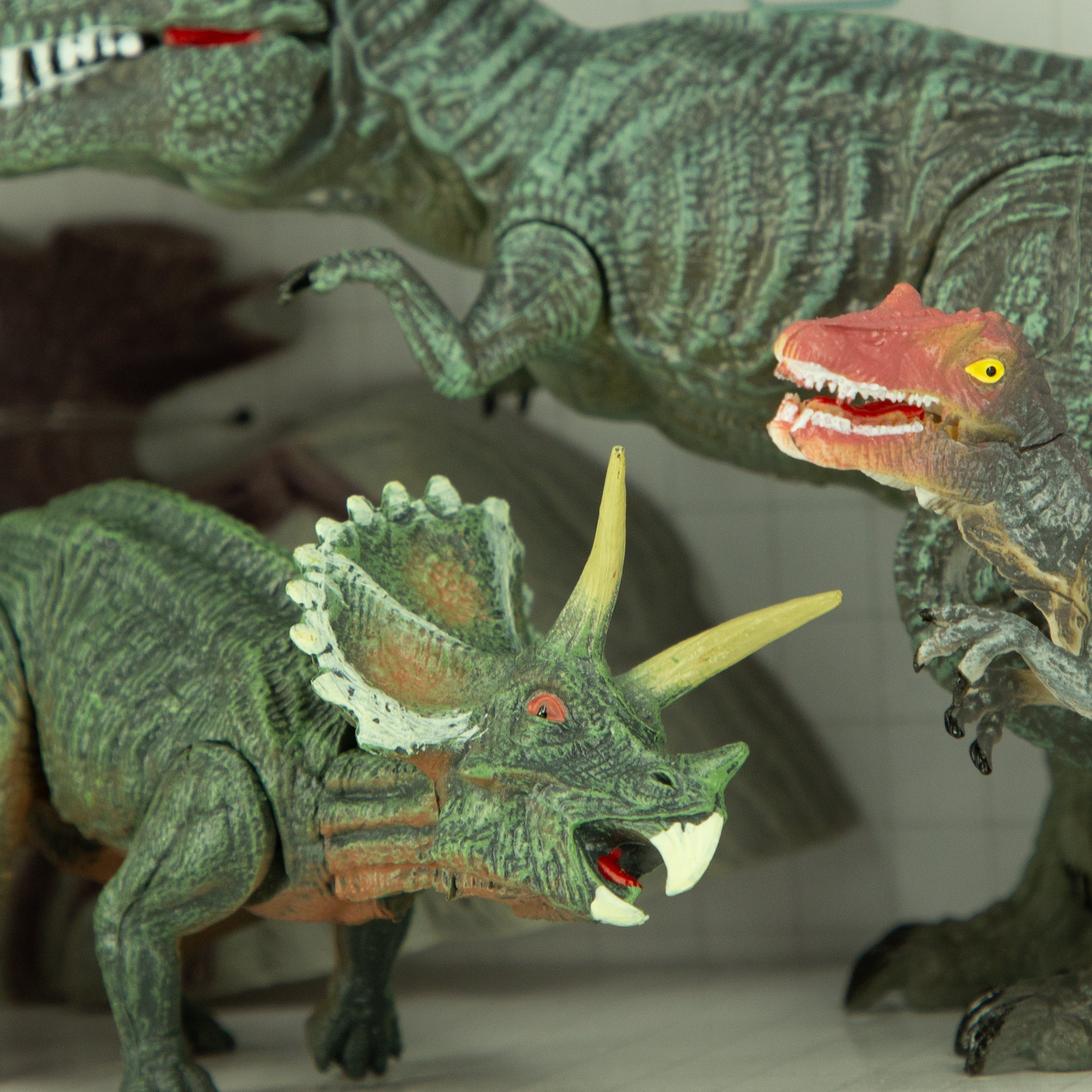 Set de 3 dinosaures