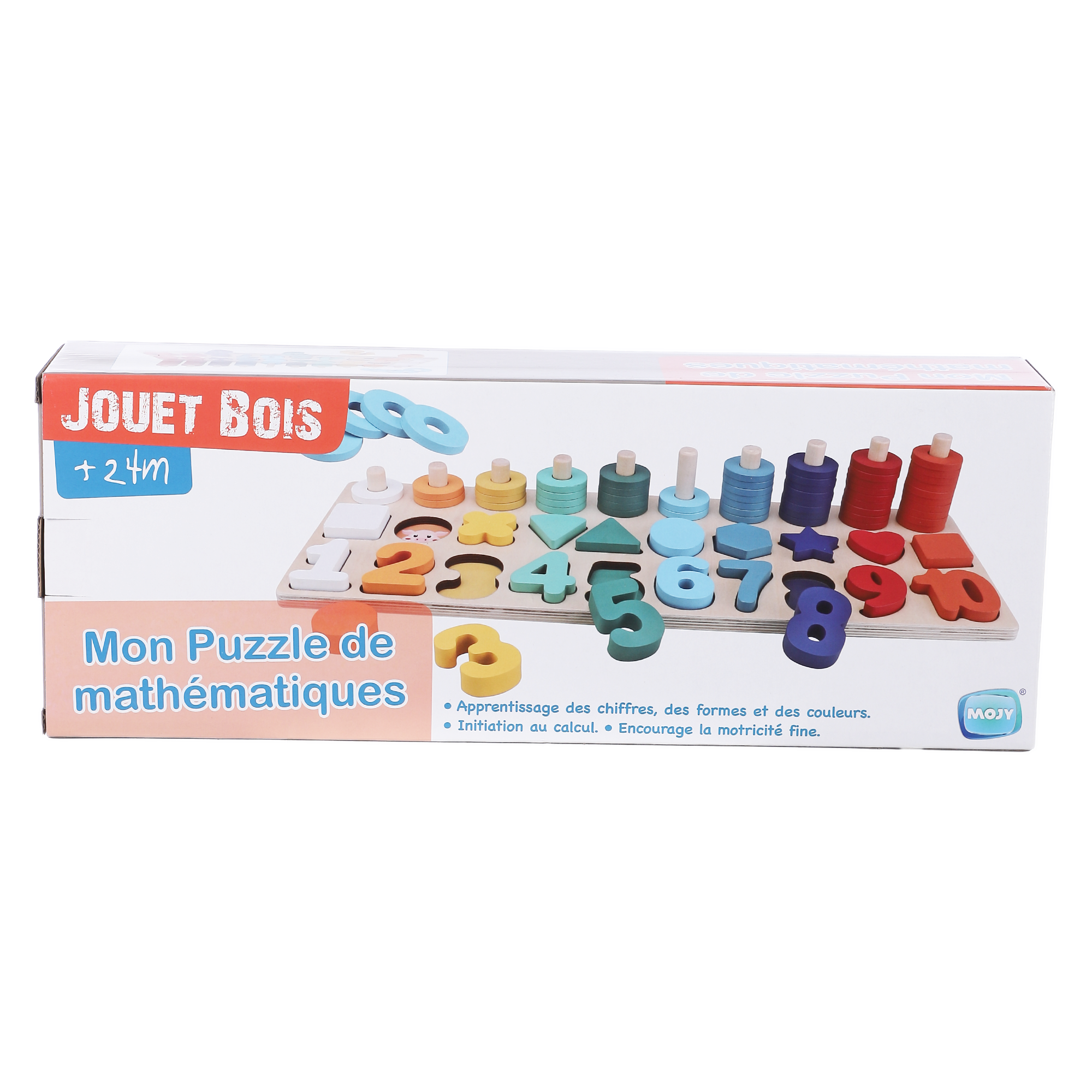 Puzzle mathématique en bois