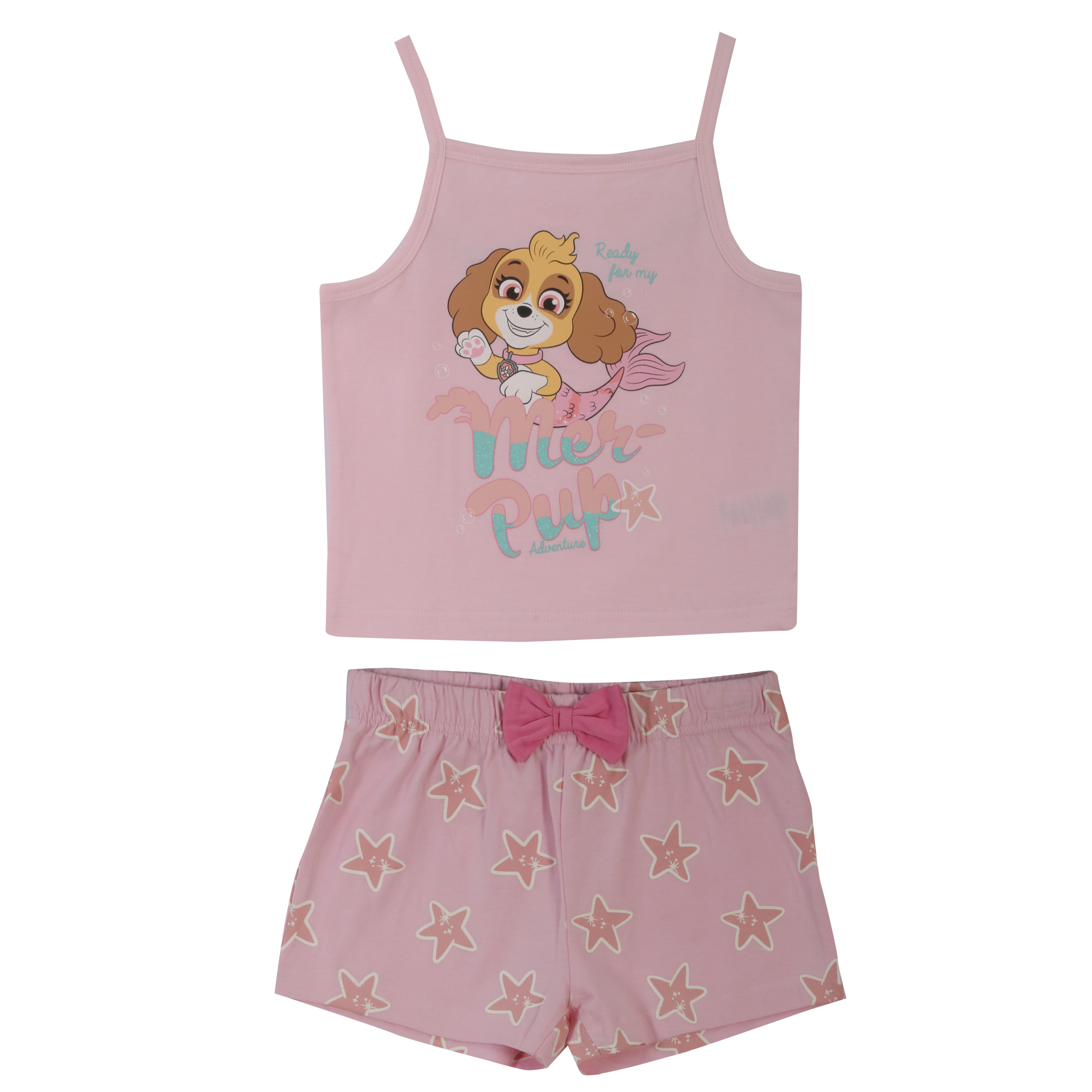 Pyjashort licence 4/8 ans - Rose
