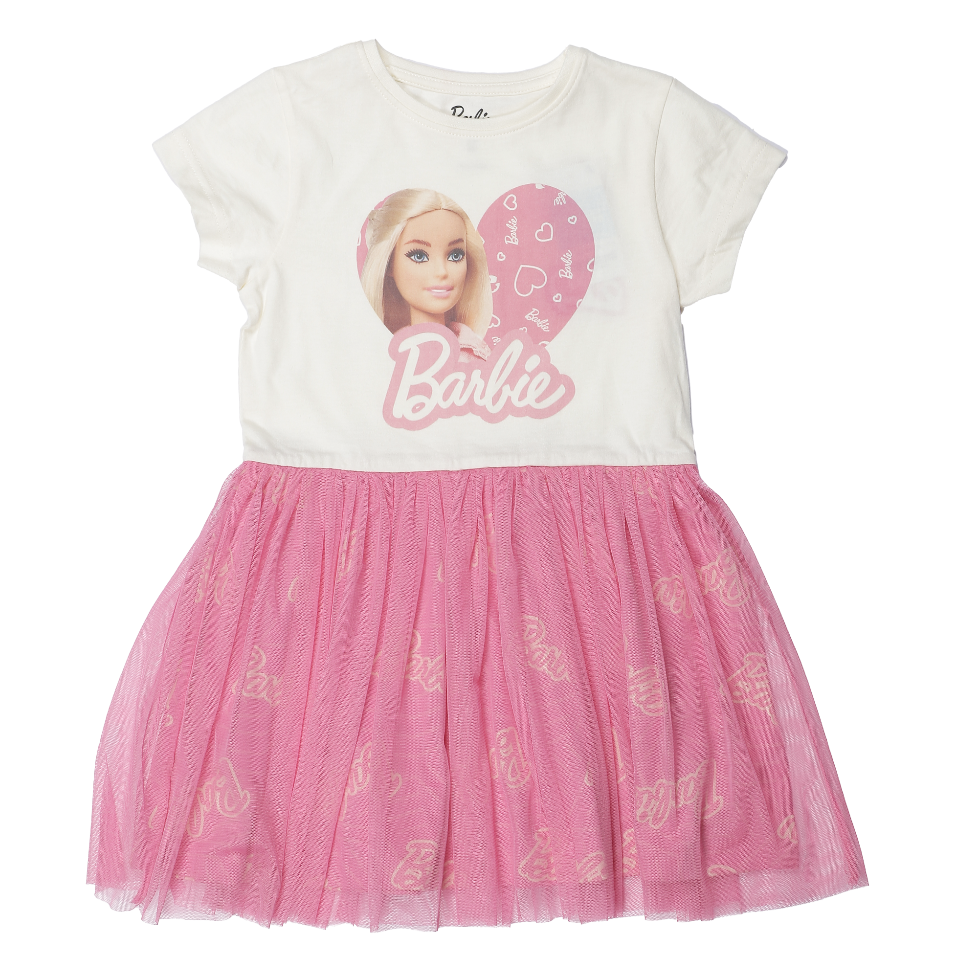 Robe licence avec bas en tulle 2-8 ans  - Rose
