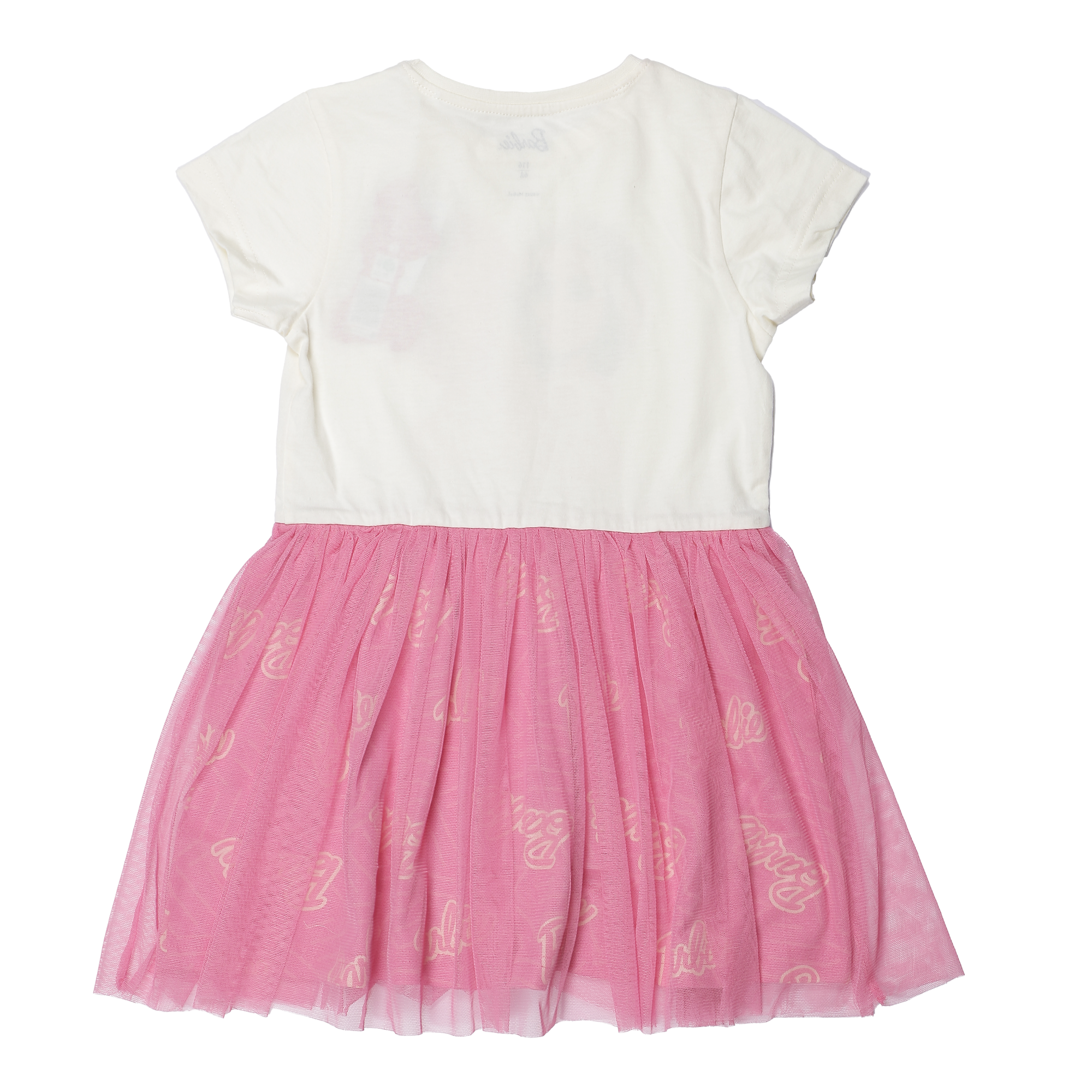 Robe licence avec bas en tulle 2-8 ans  - Blanc