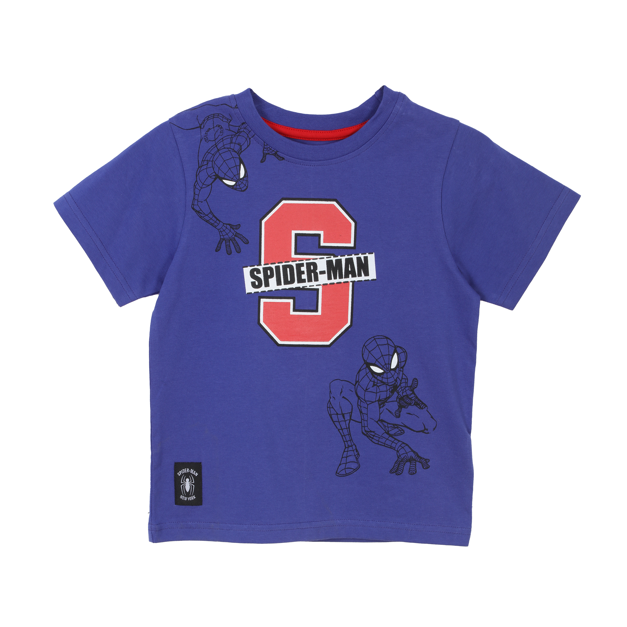 Tee-shirt manches courtes Sonic ou Spiderman 2/8 ans - Blanc