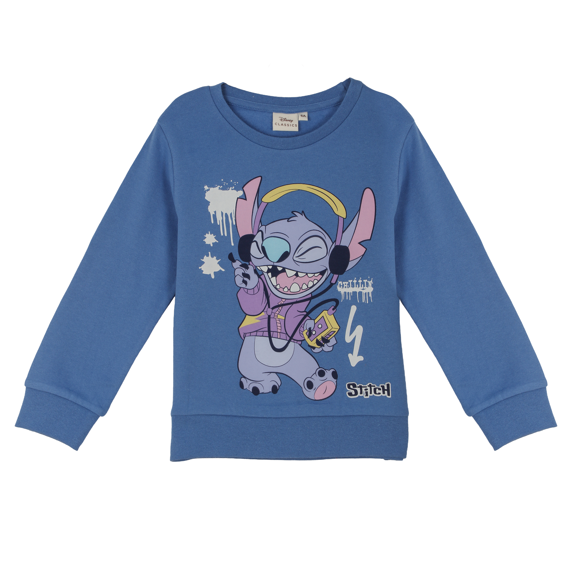 Sweat col rond licence 3/8 ans - Bleu