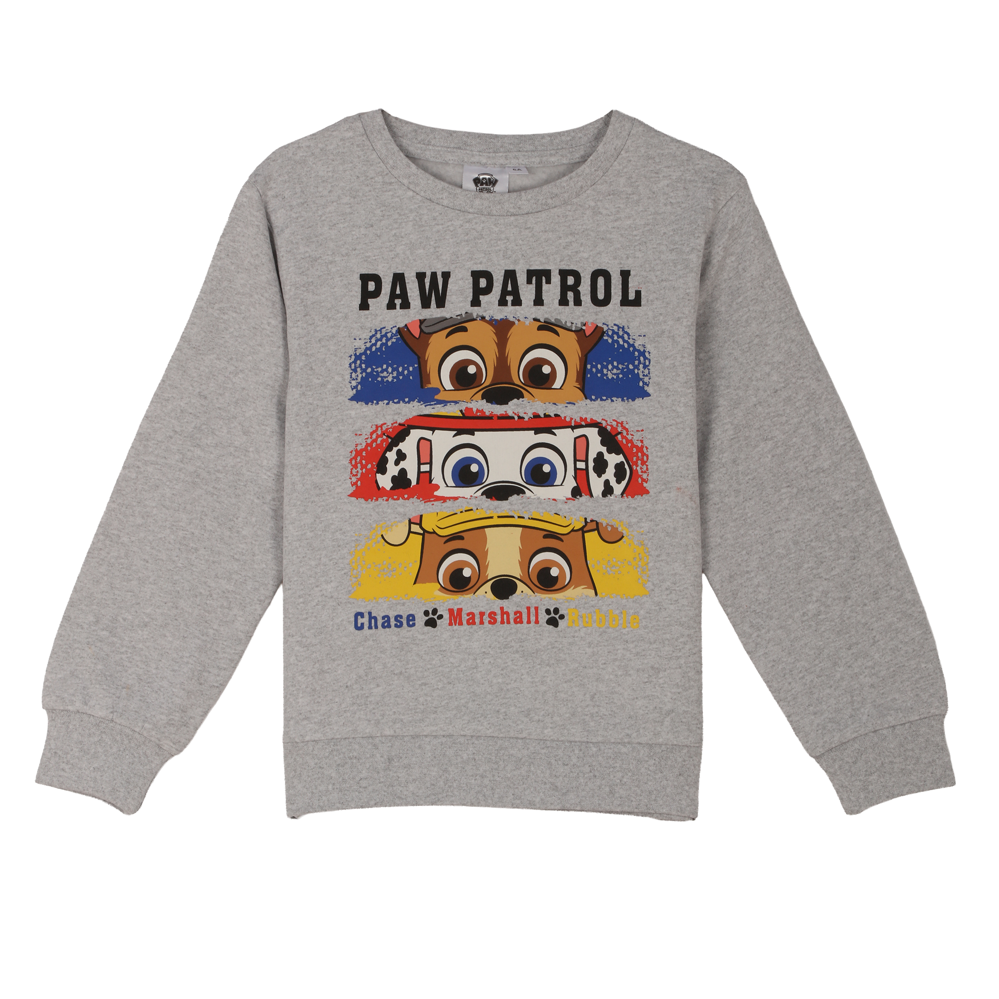 Sweat col rond licence 3/8 ans - Gris