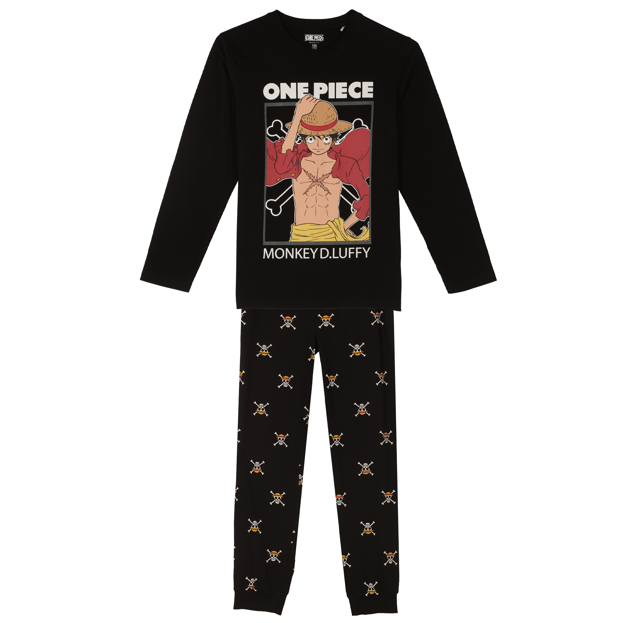 Pyjama bas resserré licence 10/12 ans  - Blanc