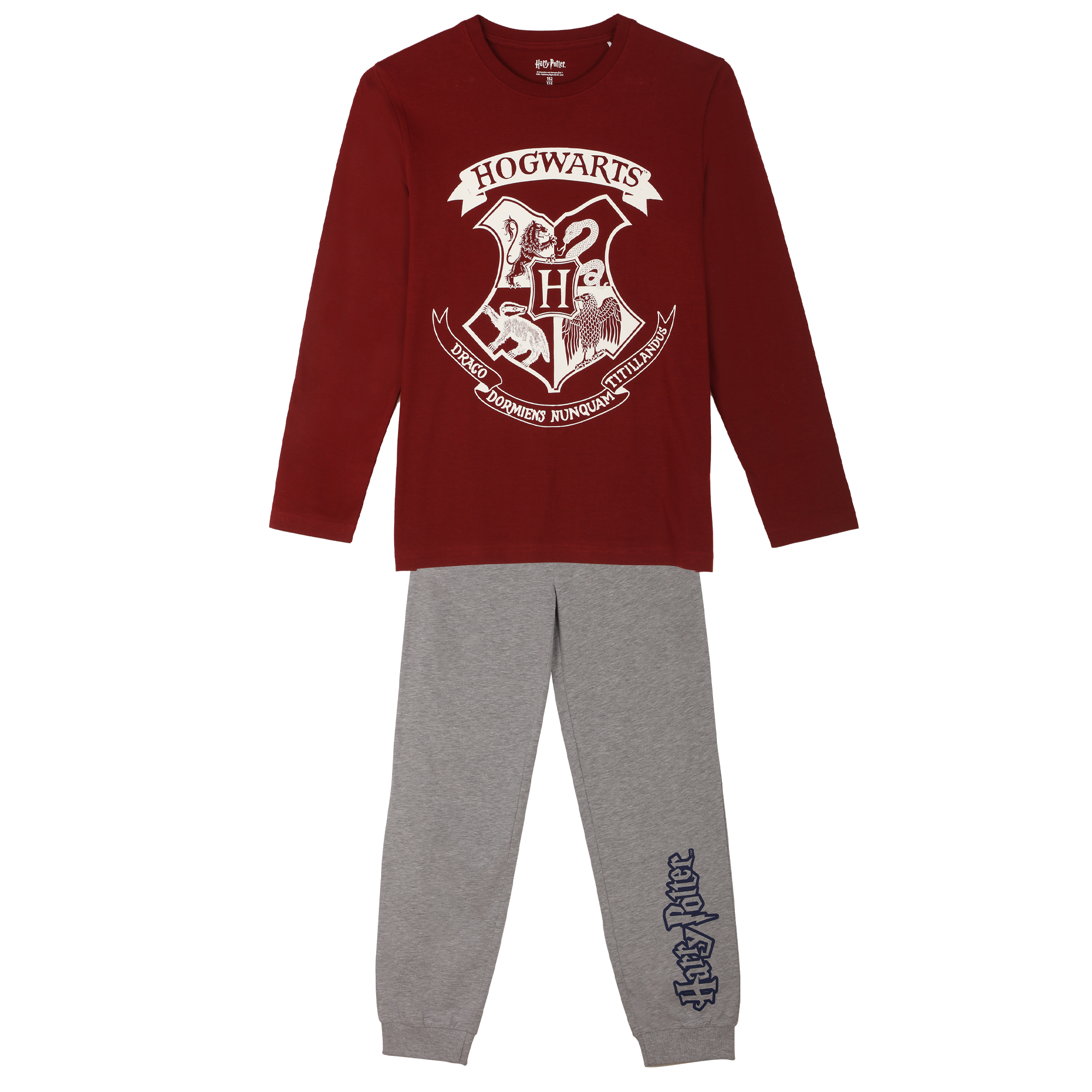 Pyjama bas resserré licence 10/12 ans  - Rouge