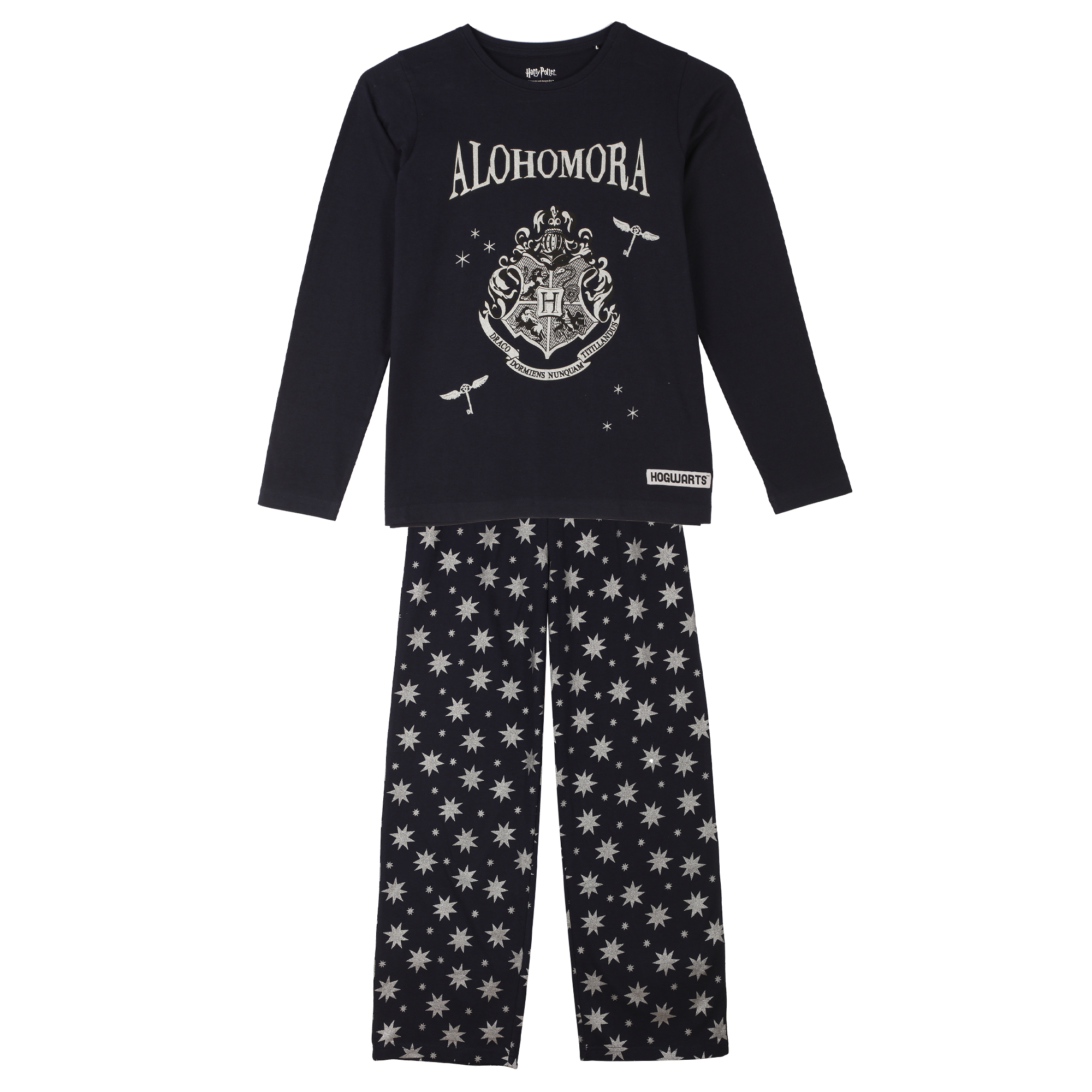 Pyjama pantalon large 10/12 ans - Noir