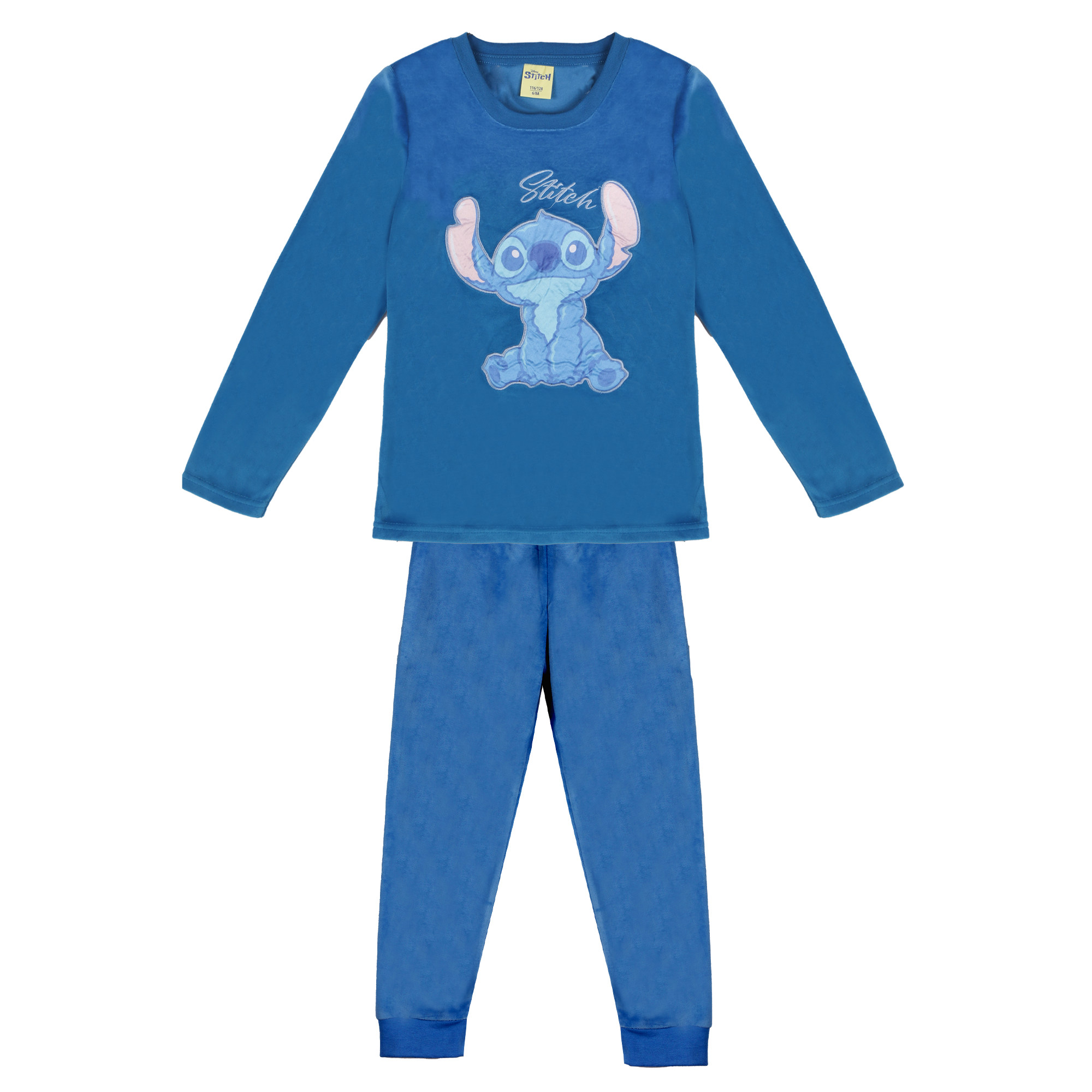 Pyjama en velours Licence 4/10 ans - Bleu