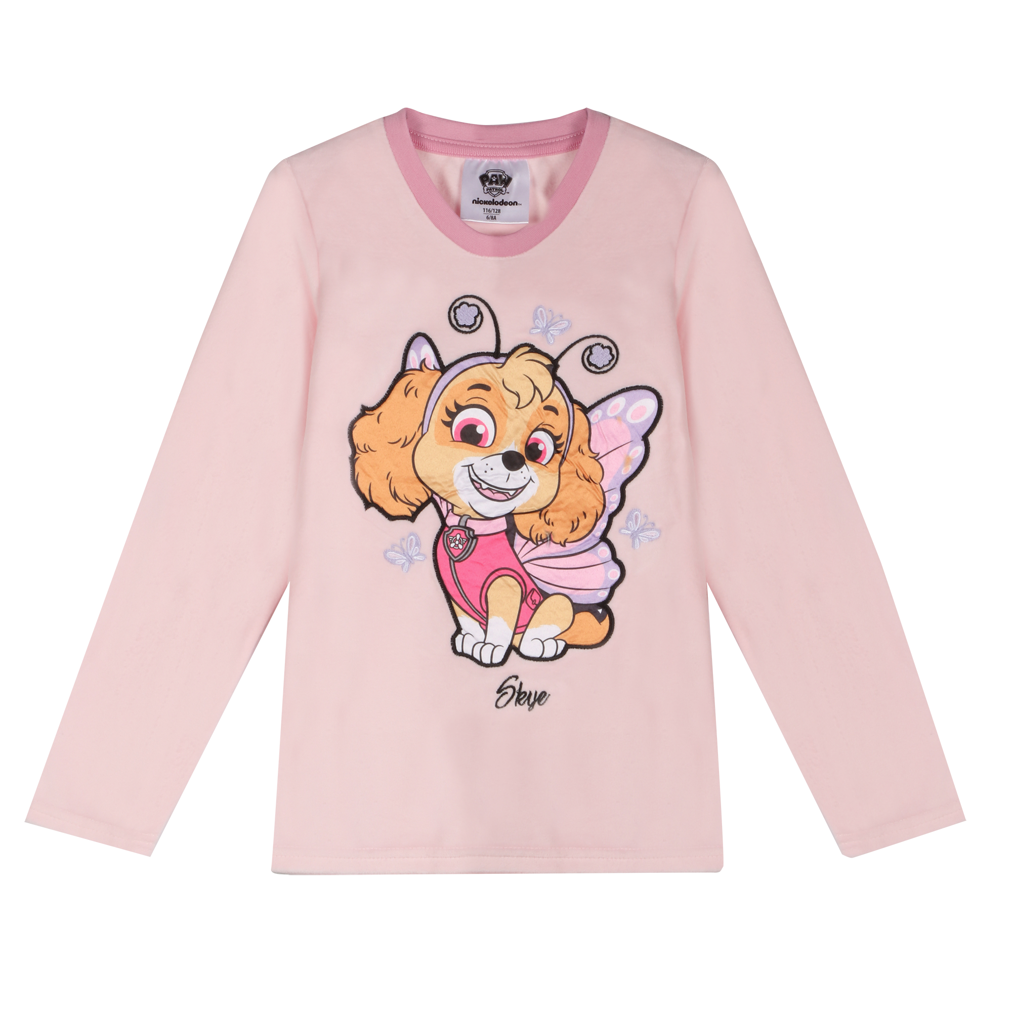 Pyjama en velours Licence 4/10 ans - Rose