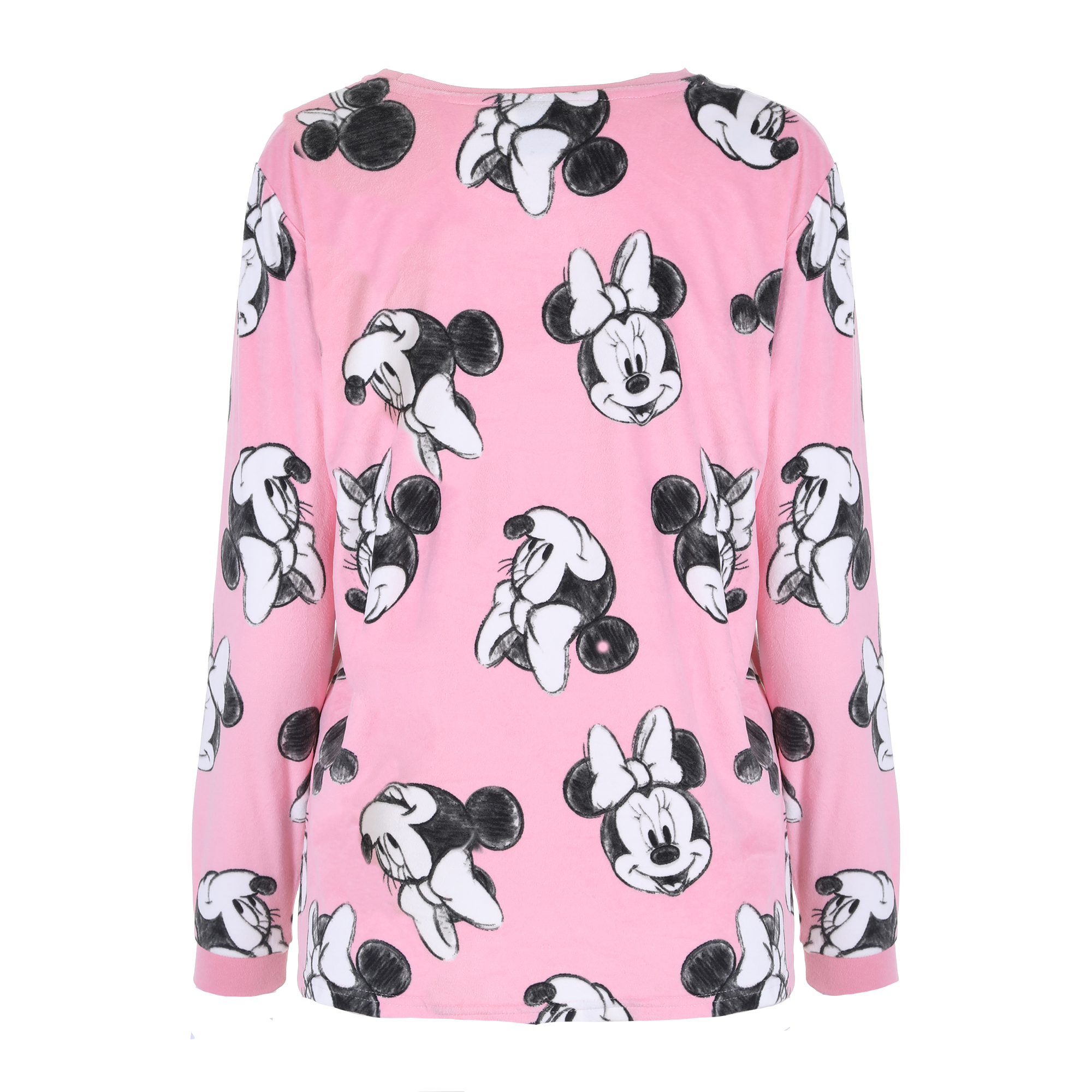 Pyjama long en velours Licence - Rose
