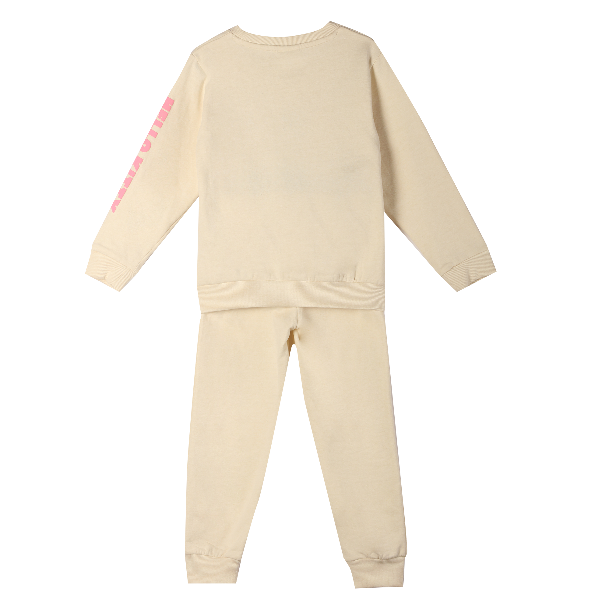 Ensemble sweat et jogging Hello Kitty - Beige
