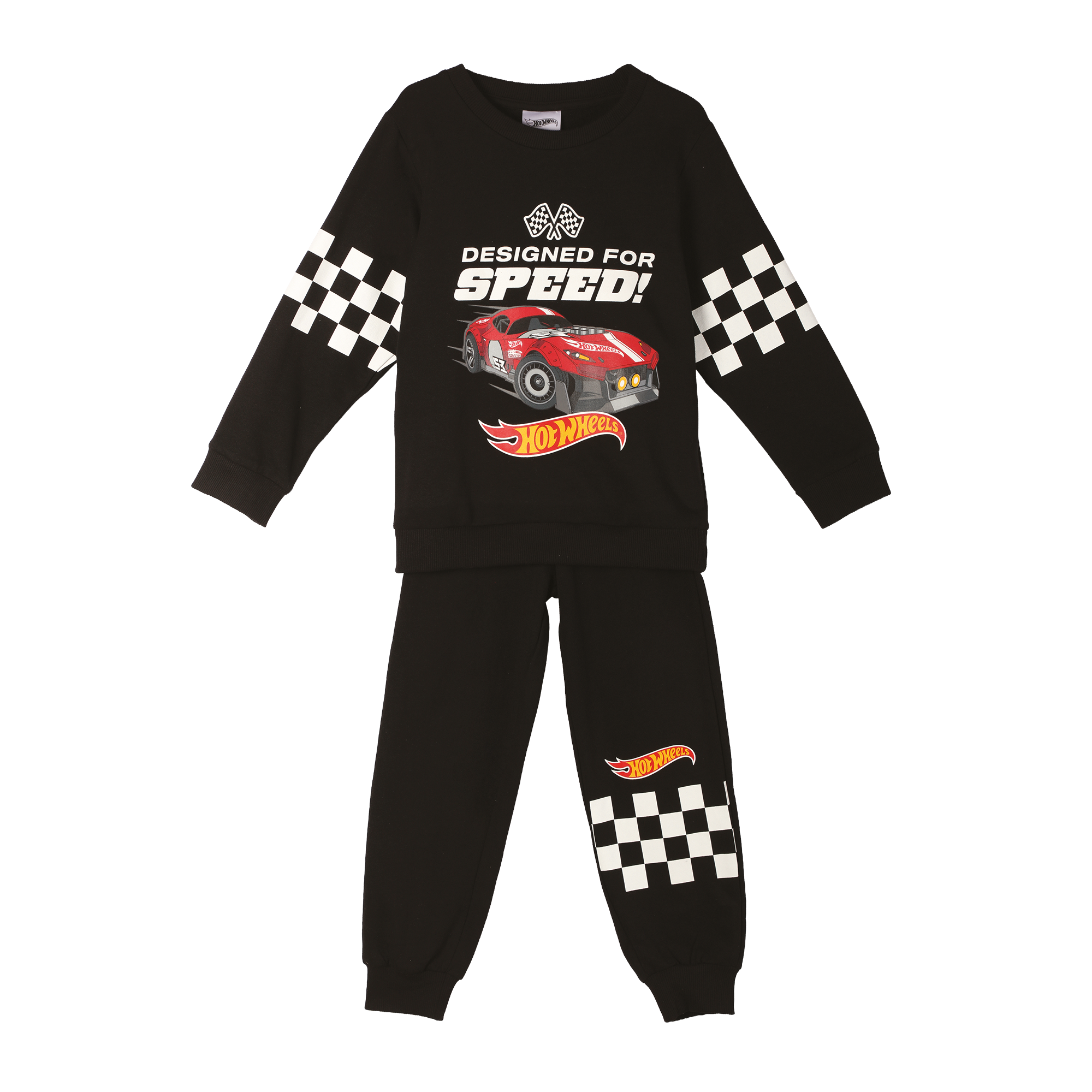Ensemble sweat et jogging Hot Wheels - Noir