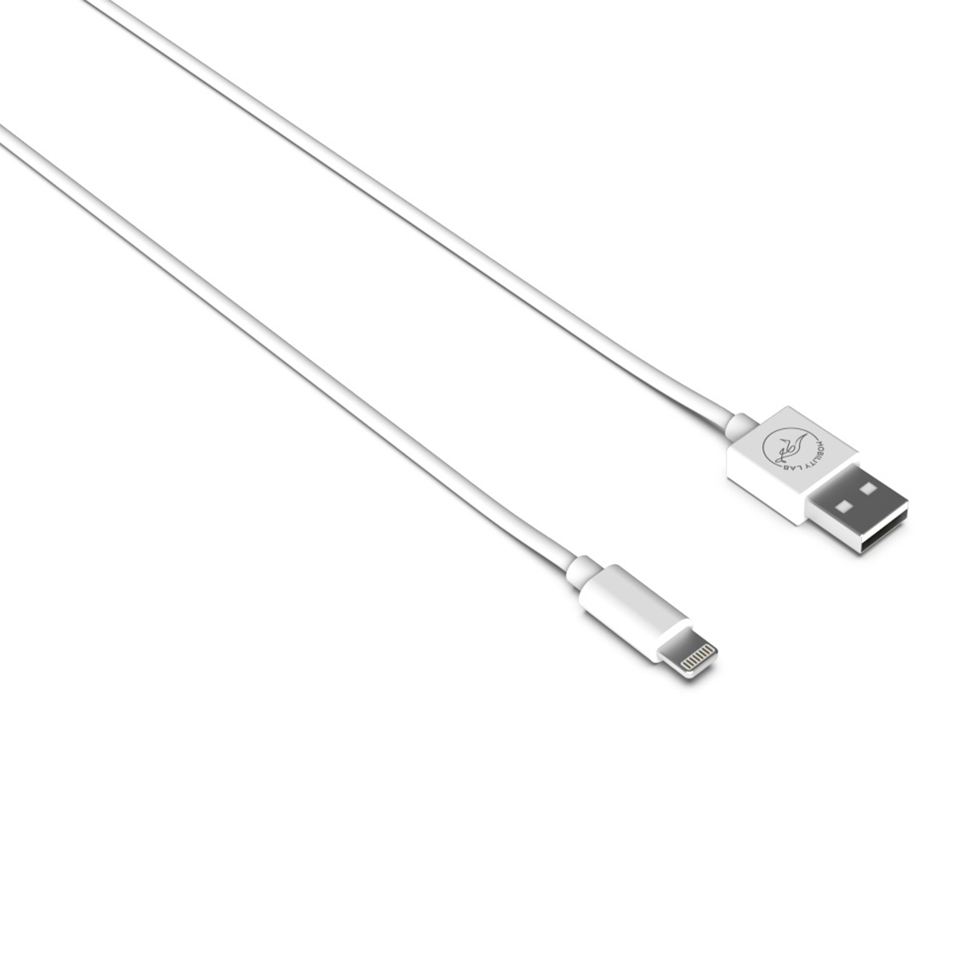 Câble de charge USB type A Lightning 1m blanc