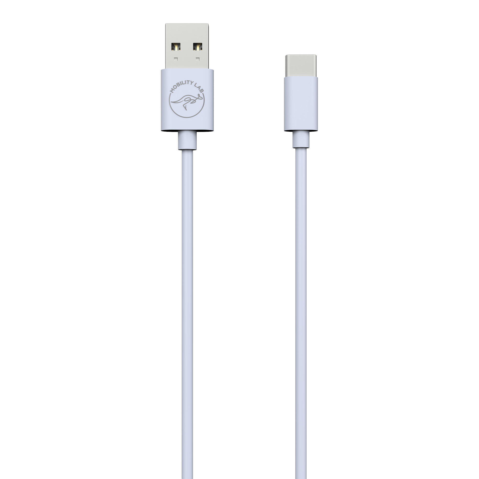 Cable de charge USB Type A vers USB Type C gris 1m