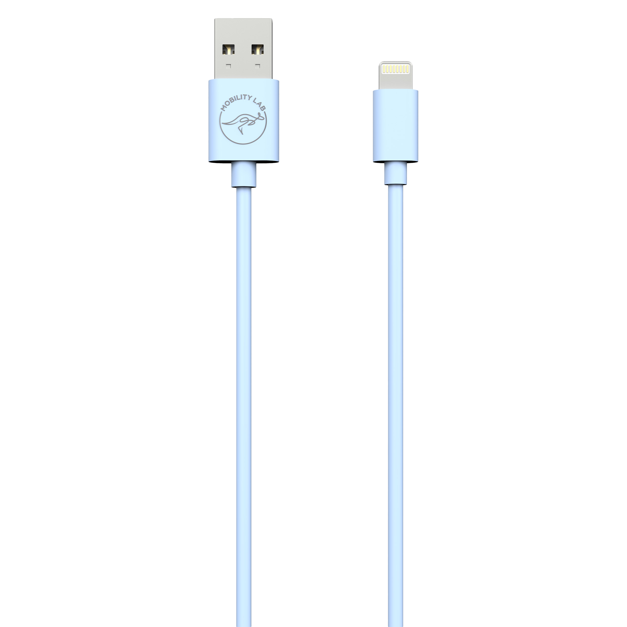 Cable de charge USB Type A vers Lightning bleu 1m