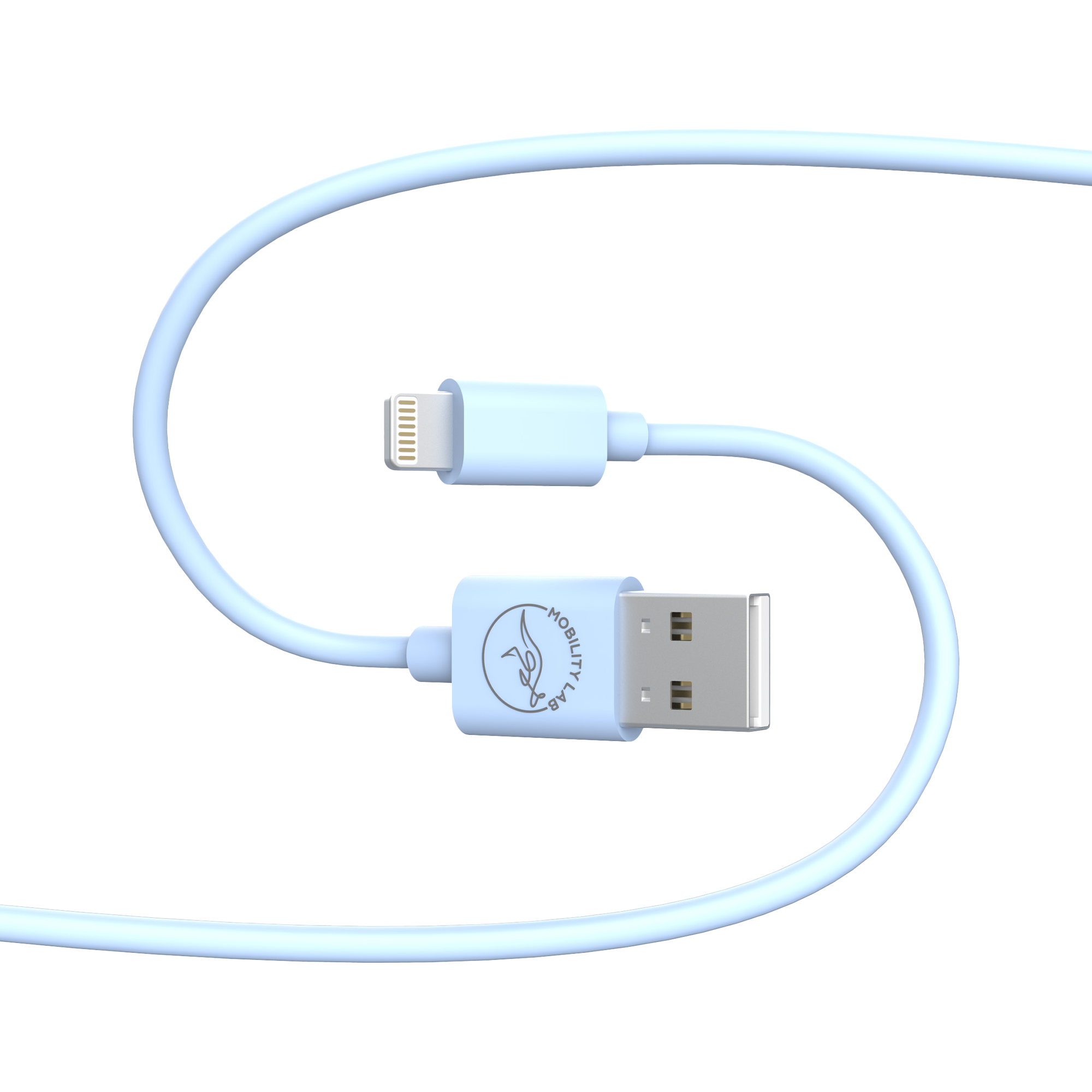 Cable de charge USB Type A vers Lightning bleu 1m