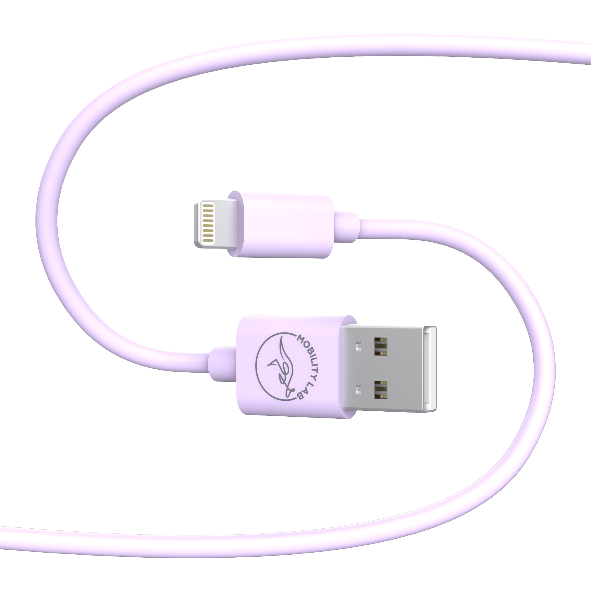 Cable de charge USB Type A vers Lightning lila 1m