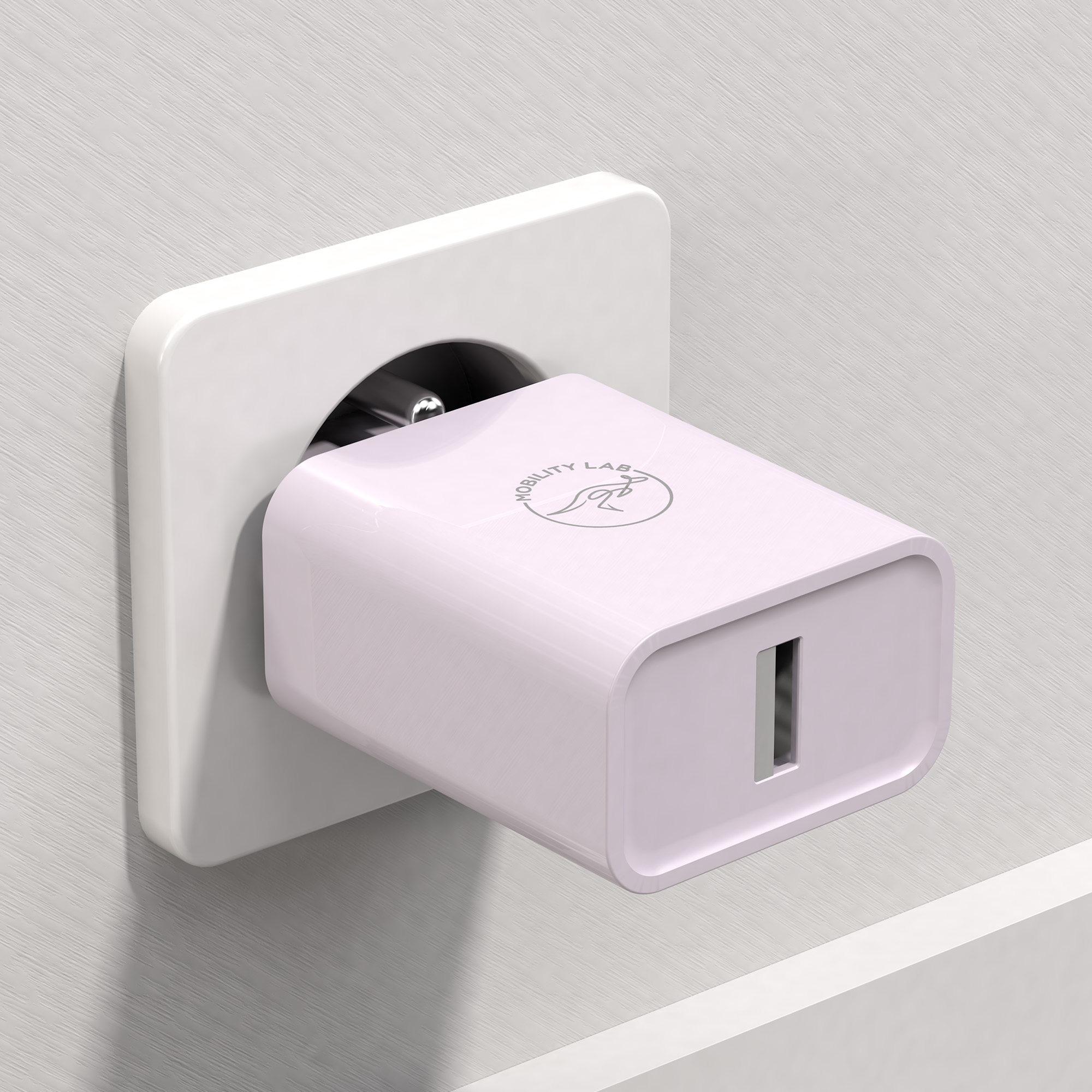 Chargeur secteur 12W Lila