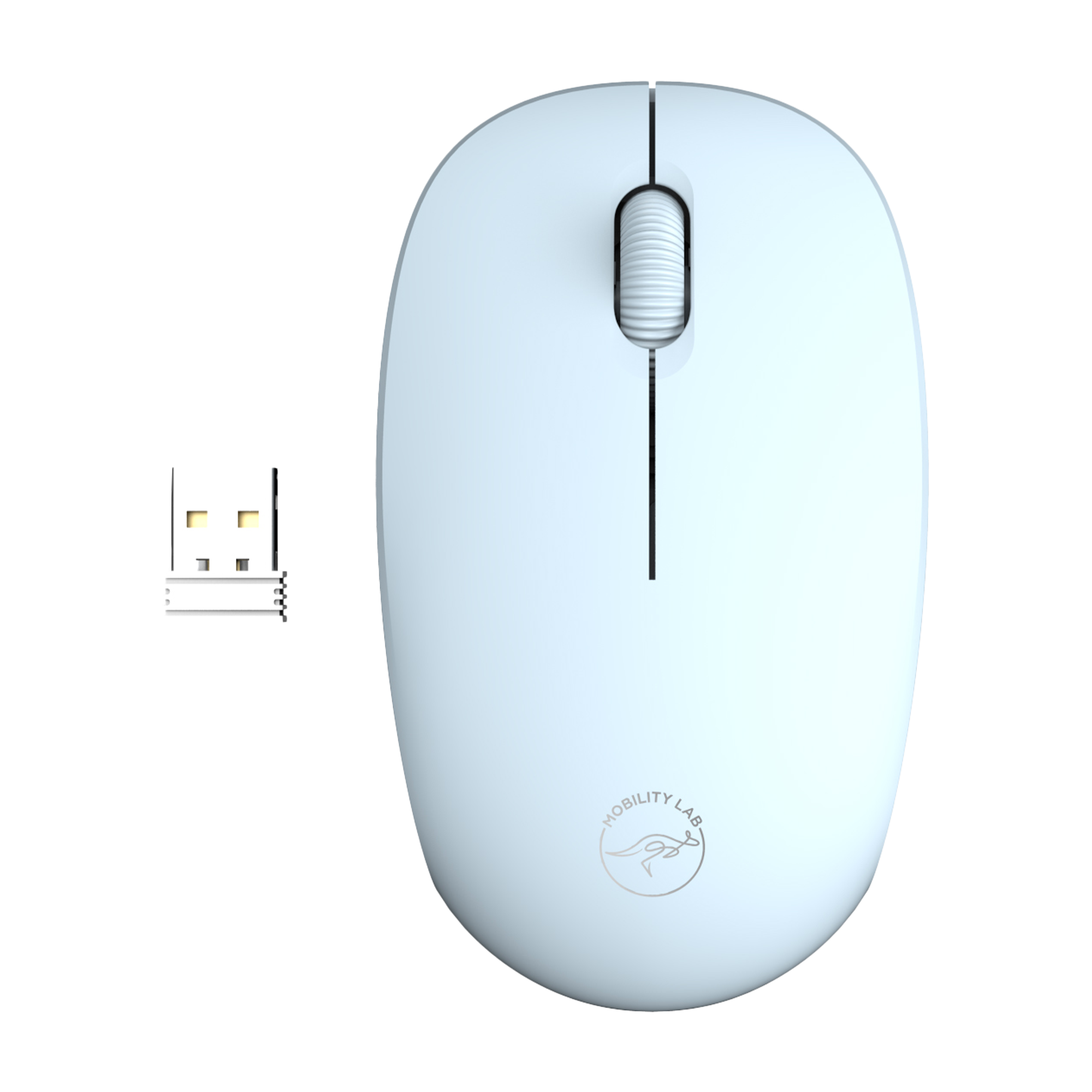 Souris sans fil pure color Bleu
