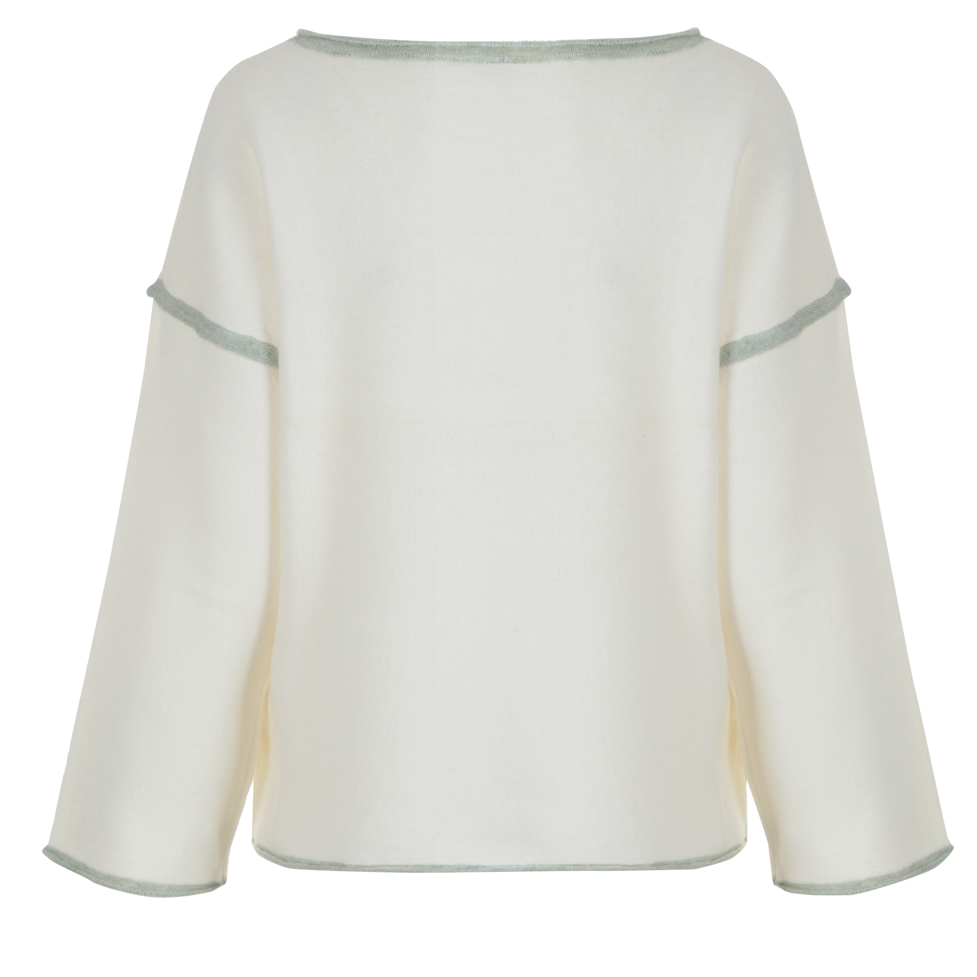 Pull à cœurs  - Vert