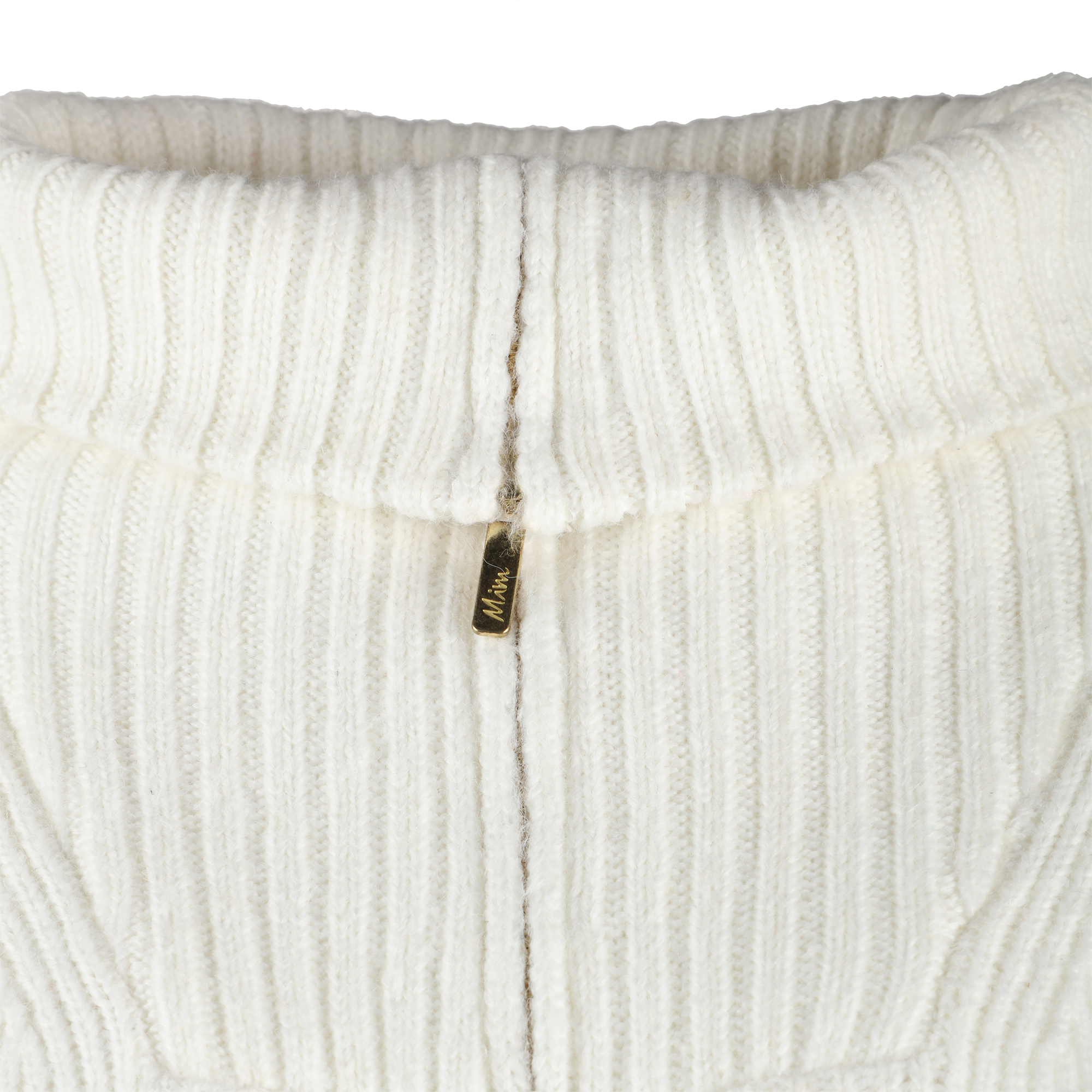 Robe rayée col camionneur - Blanc