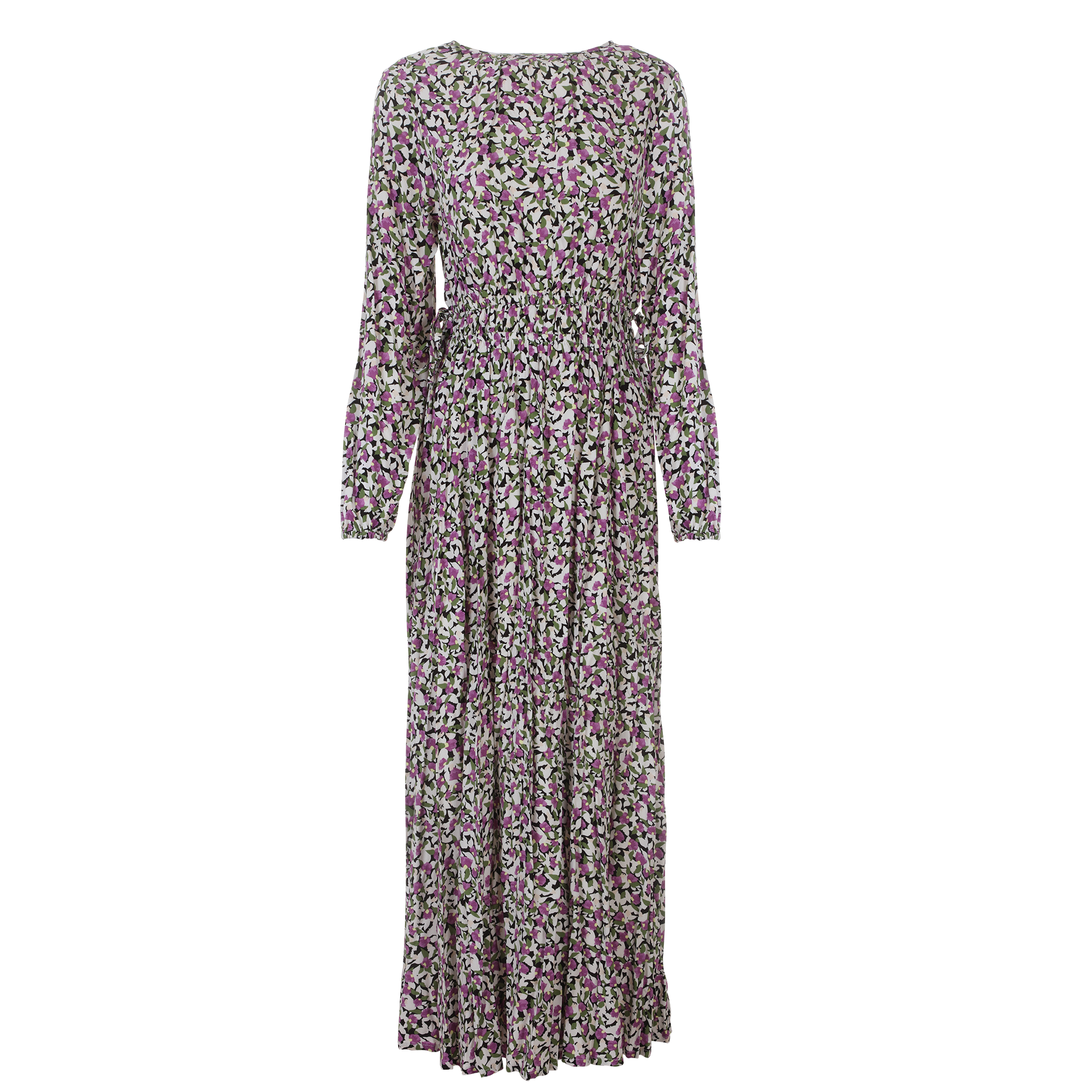 Robe longue à nœuds  - Imprimé
