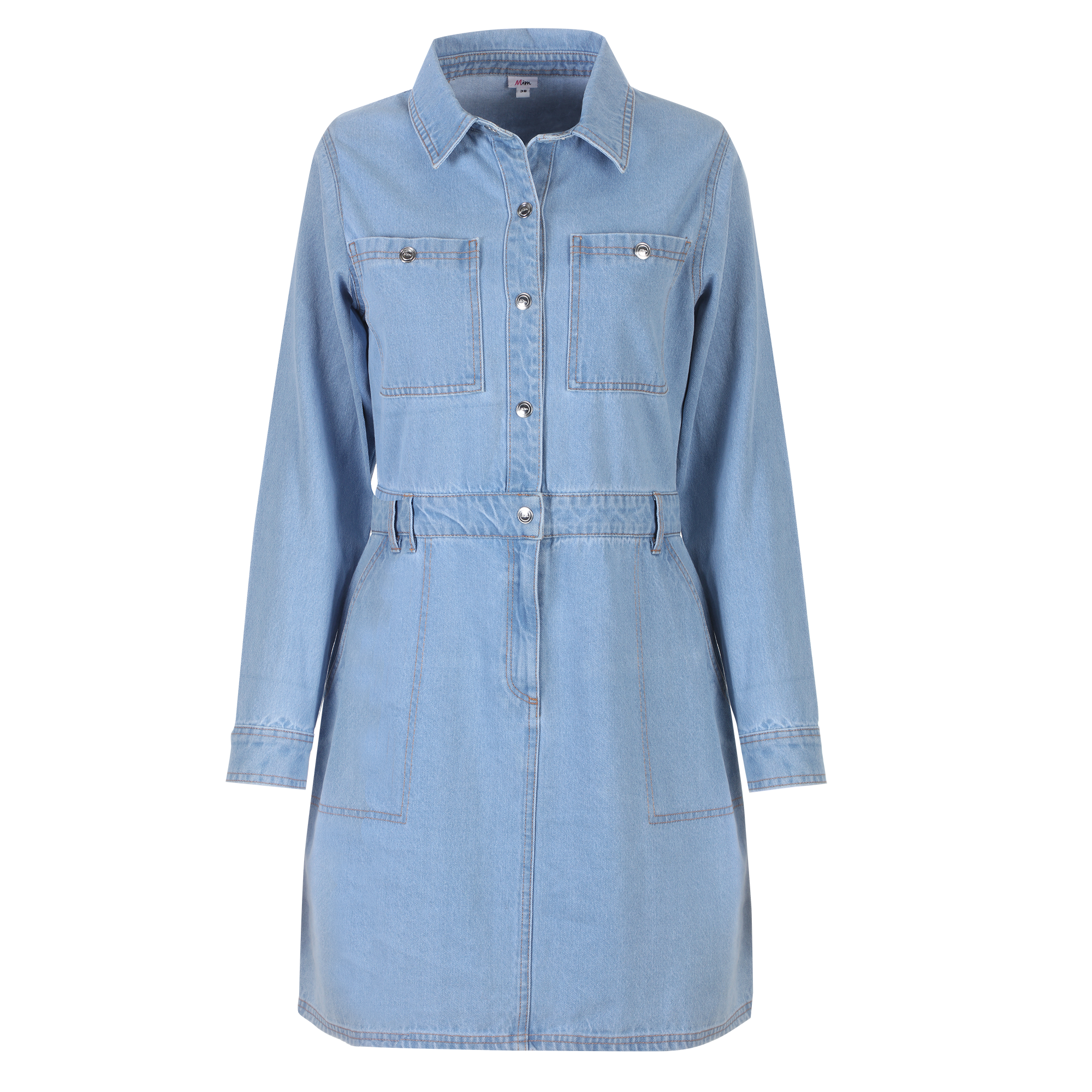 Robe en jean  - Bleu