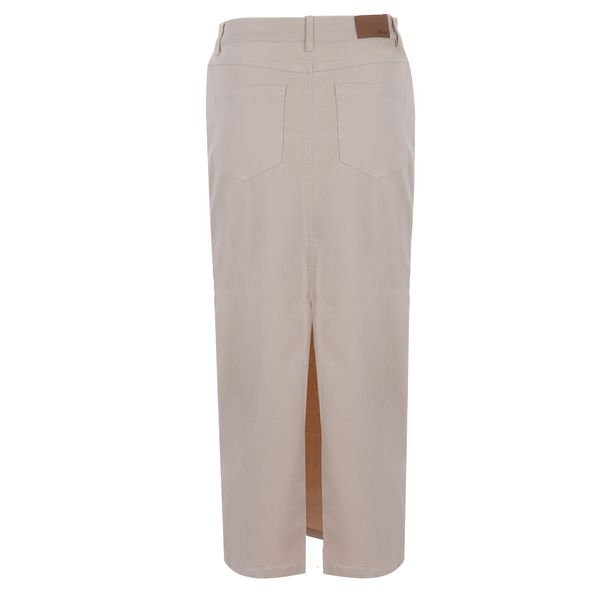 Jupe mi-longue  - Beige