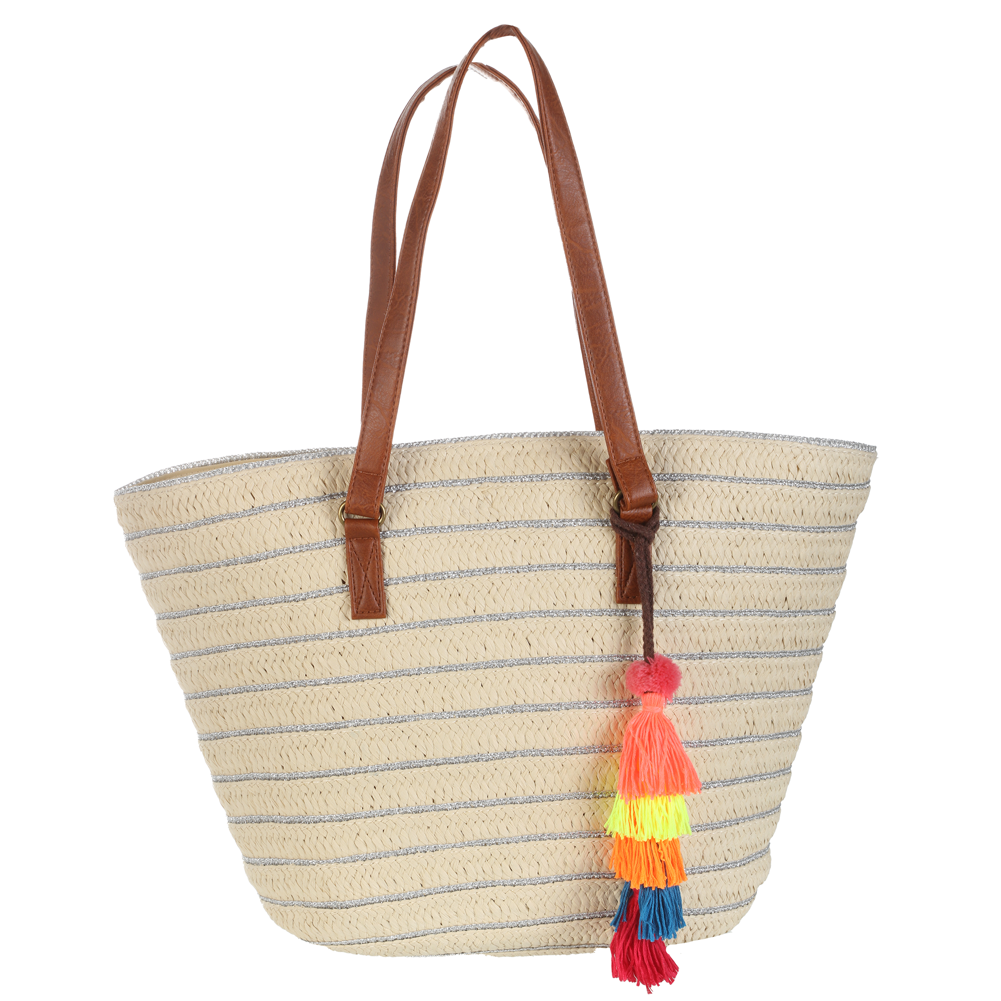 Sac en paille - Bleu