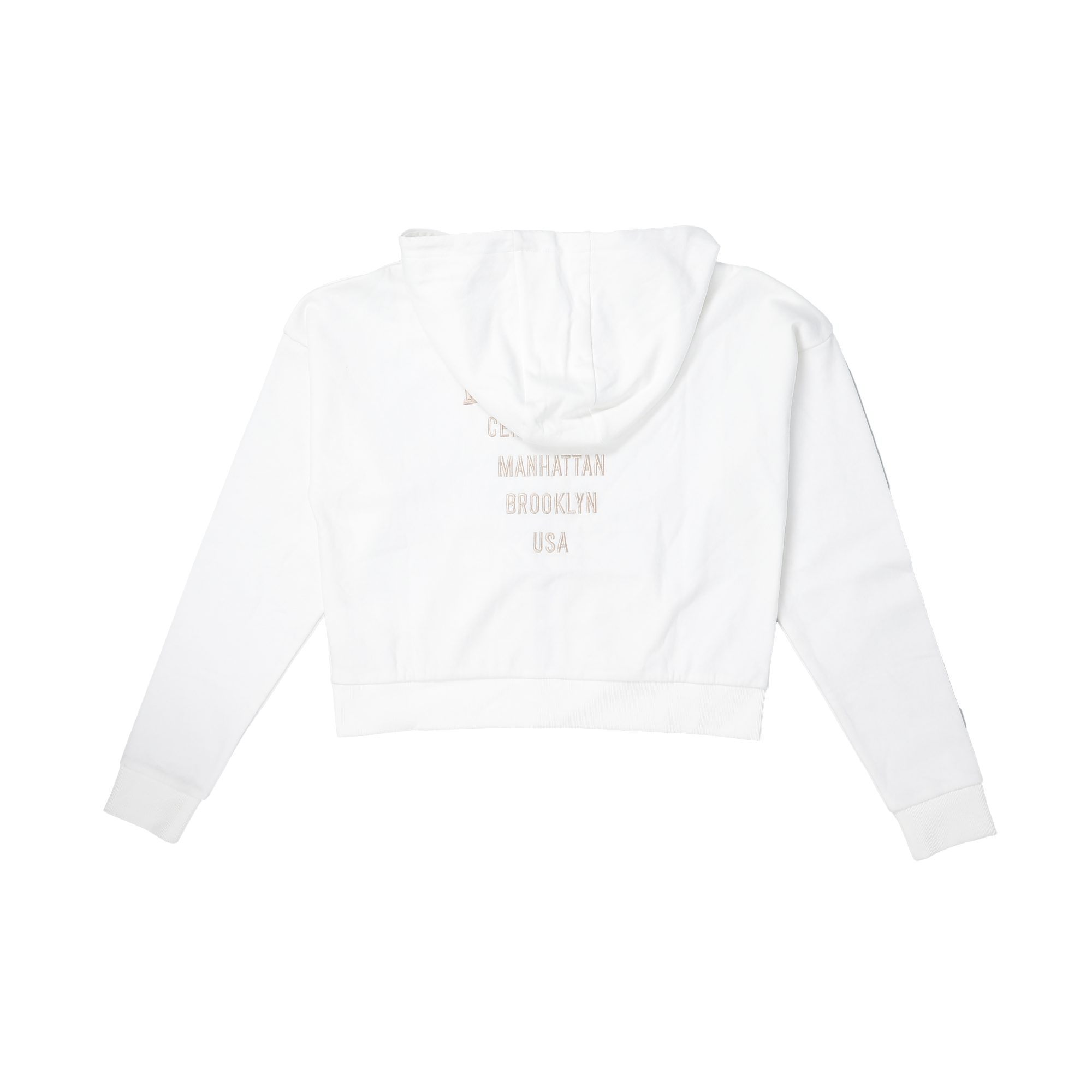 Sweat zippé à capuche  - Blanc