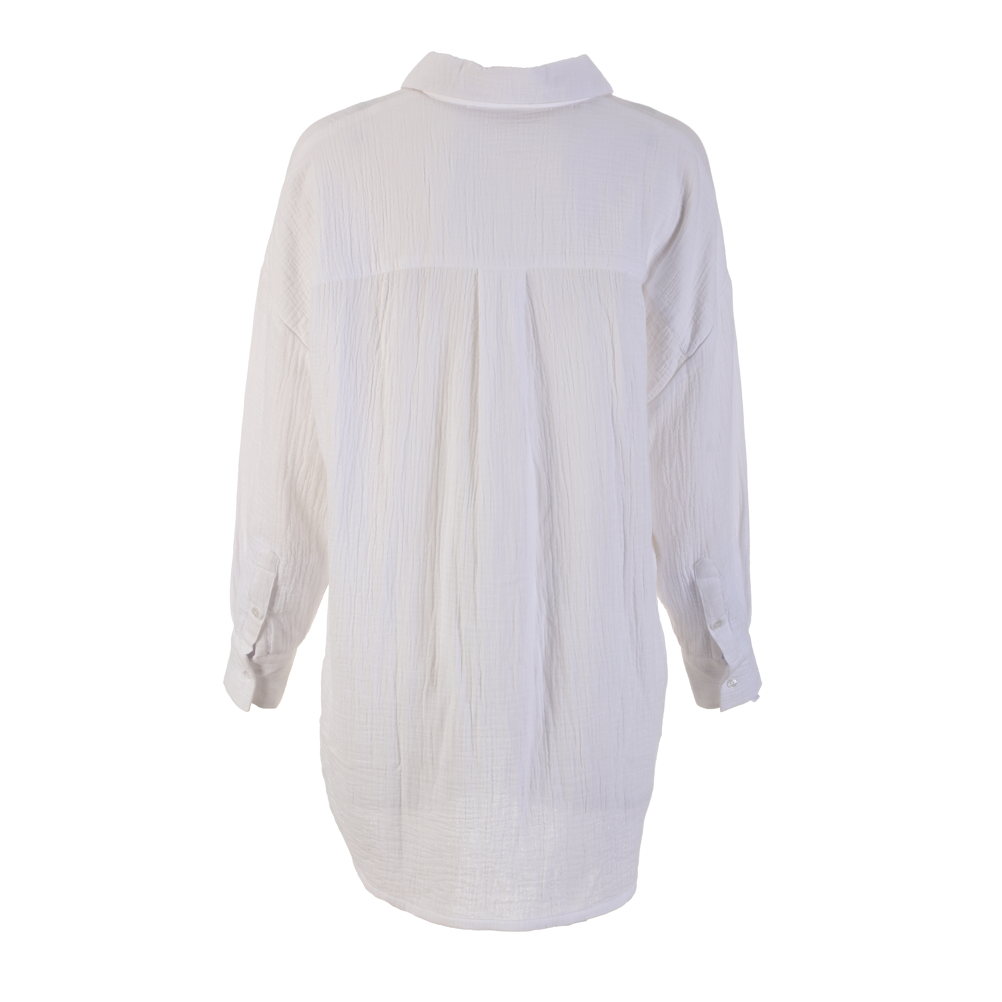 Chemise oversize en gaze de coton  - Rose