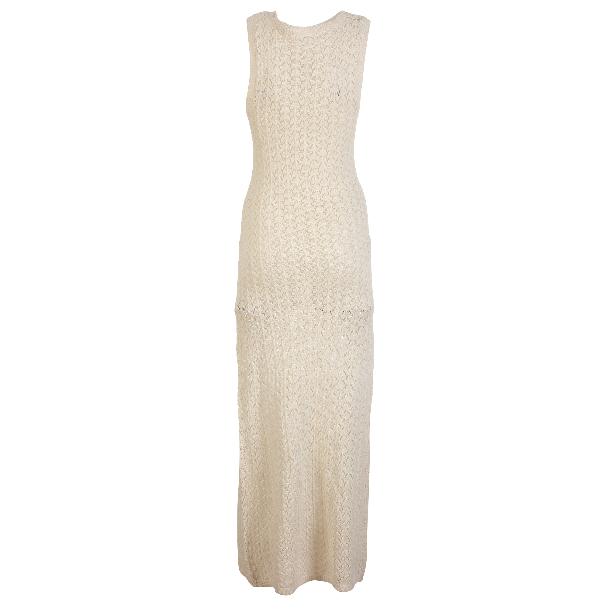 Robe en maille en crochet  - Multicolore