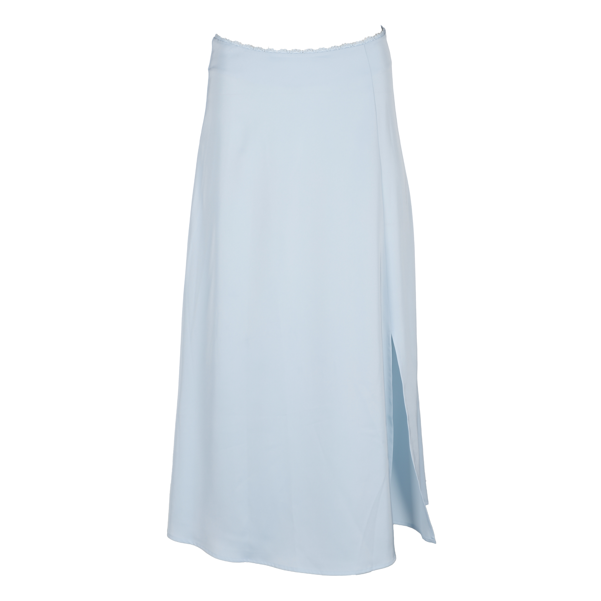 Jupe en satin  - Bleu
