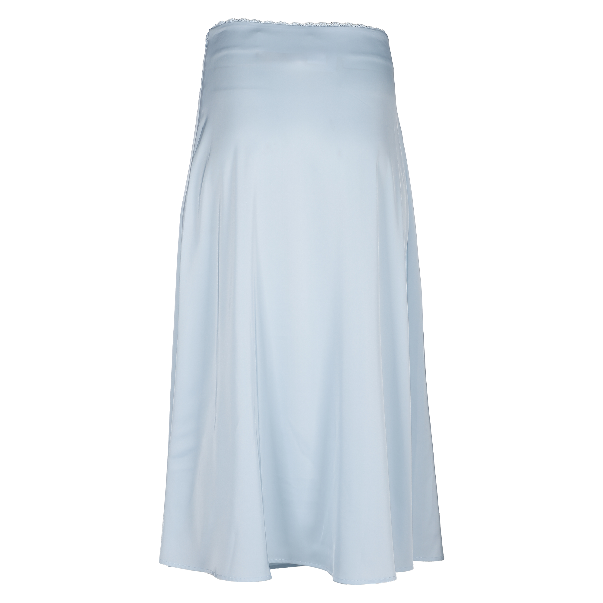 Jupe en satin  - Bleu