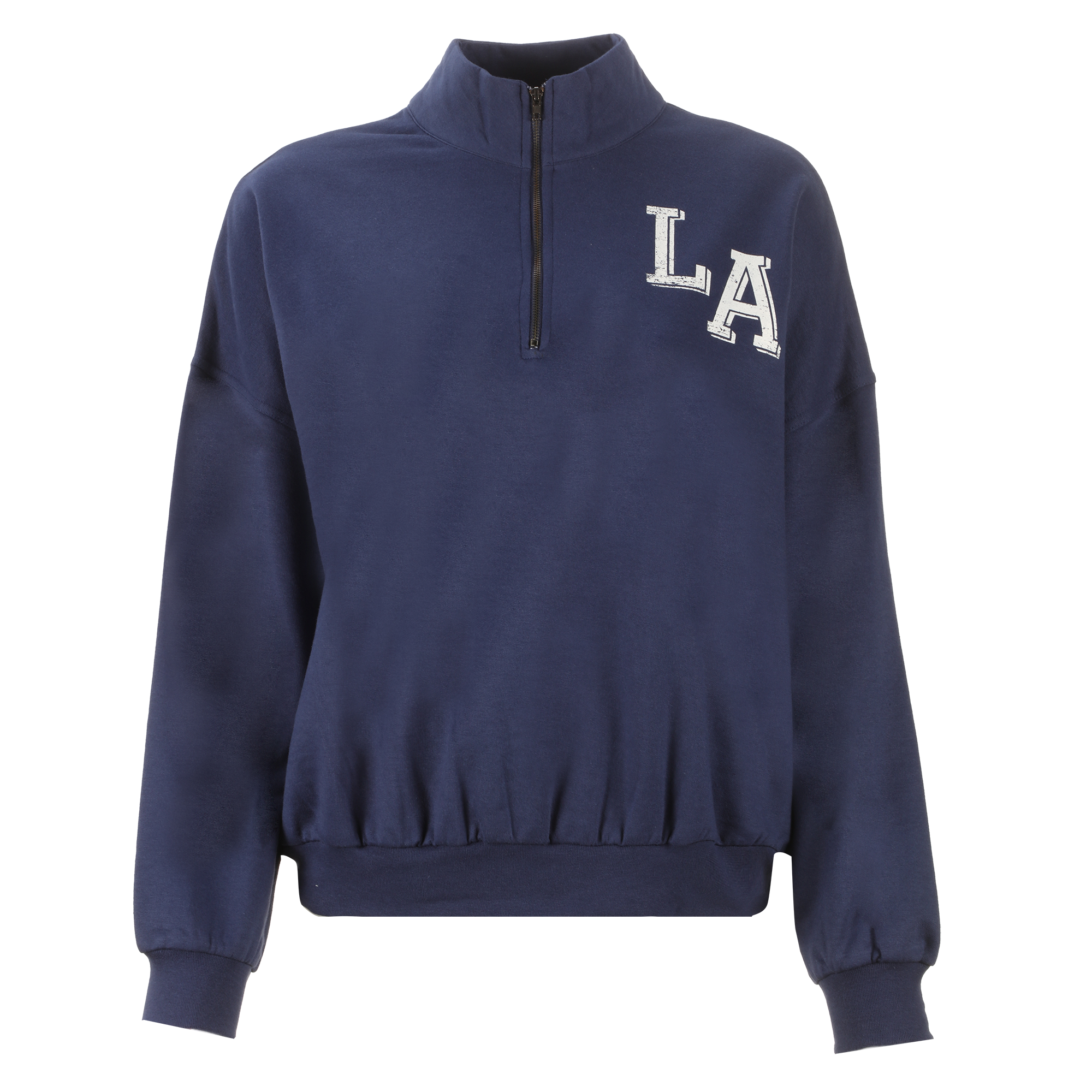 Sweat col camionneur - Bleu