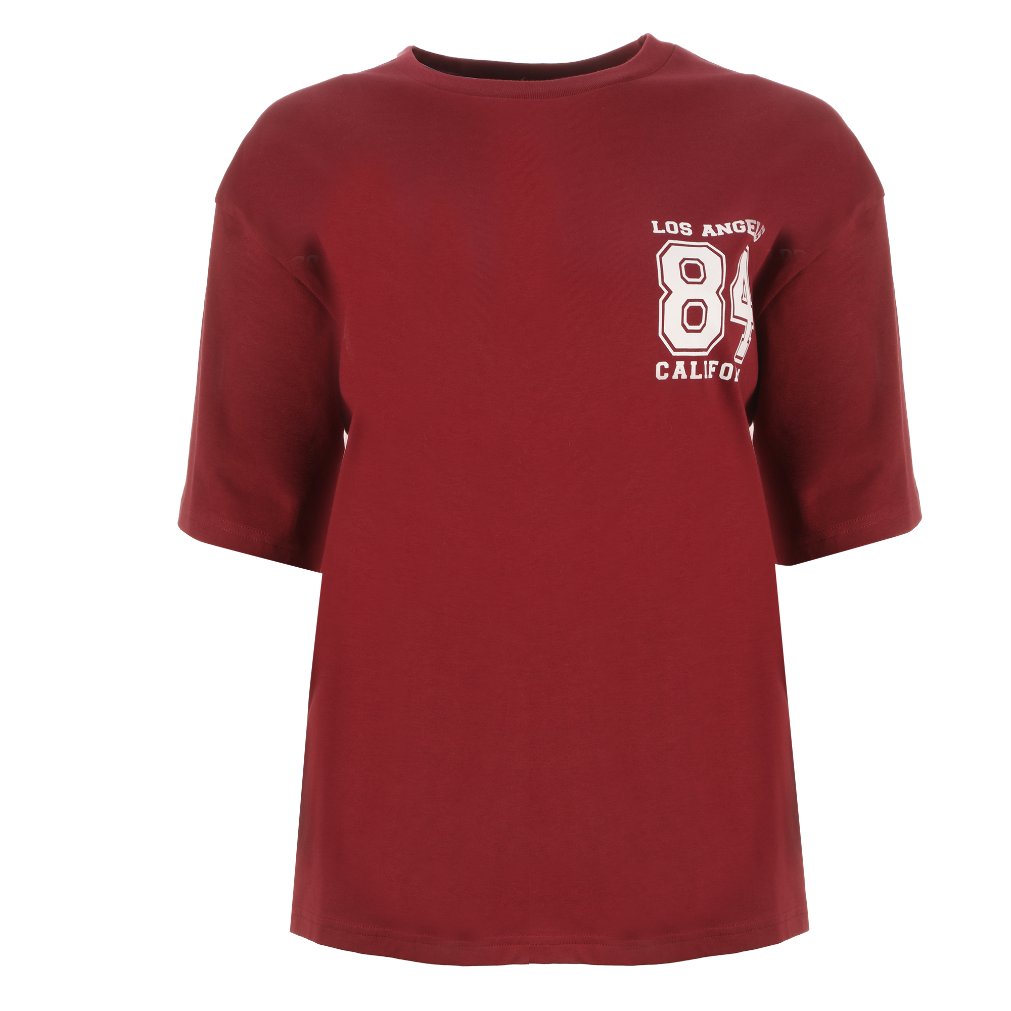 Tee-shirt imprimé oversize - Rouge