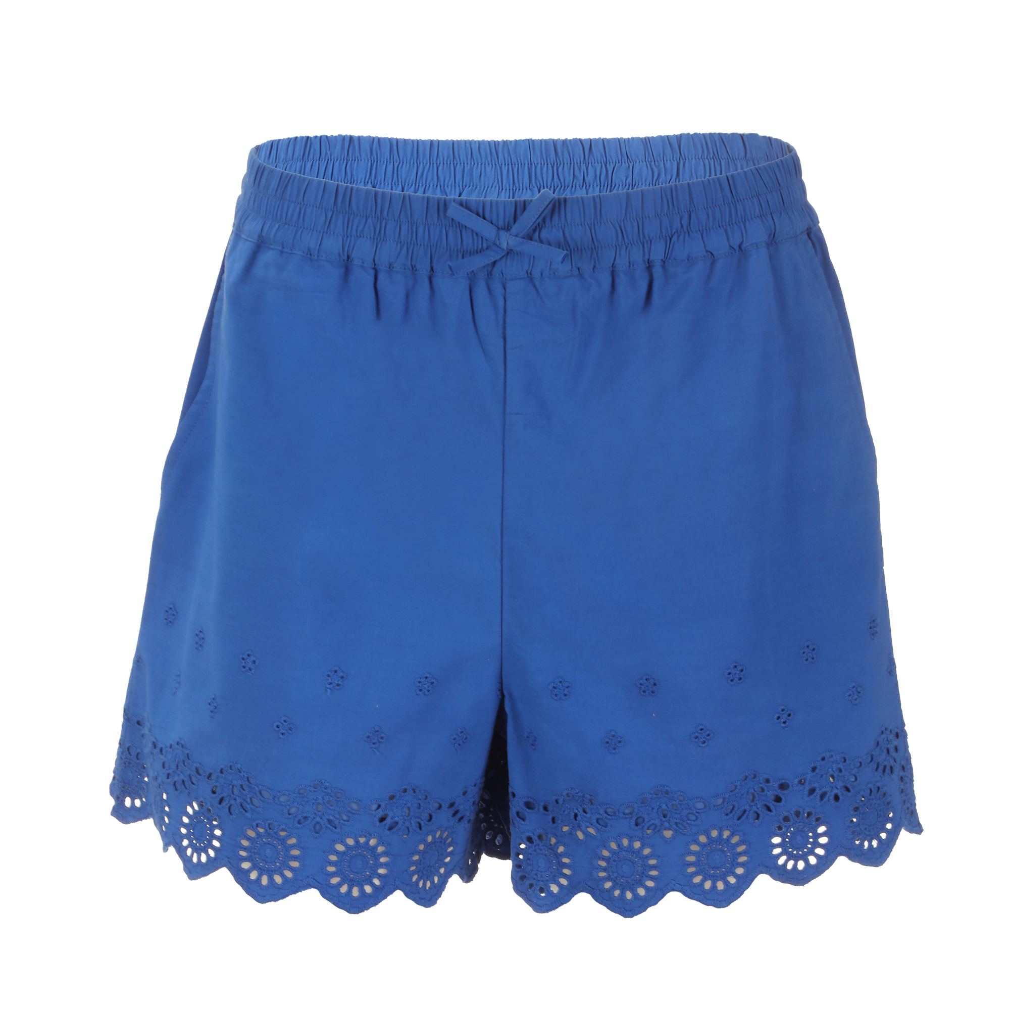 Short broderie  - Bleu