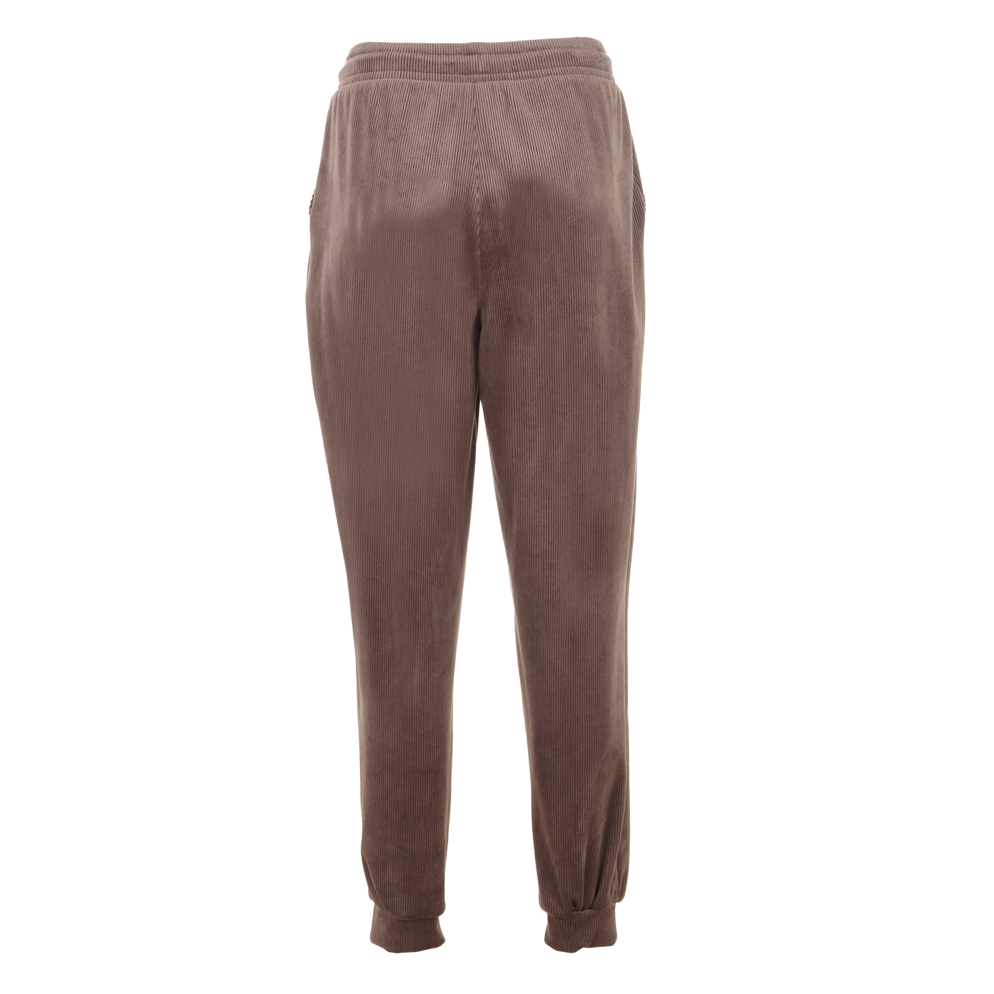 Bas de jogging en velours  - Marron