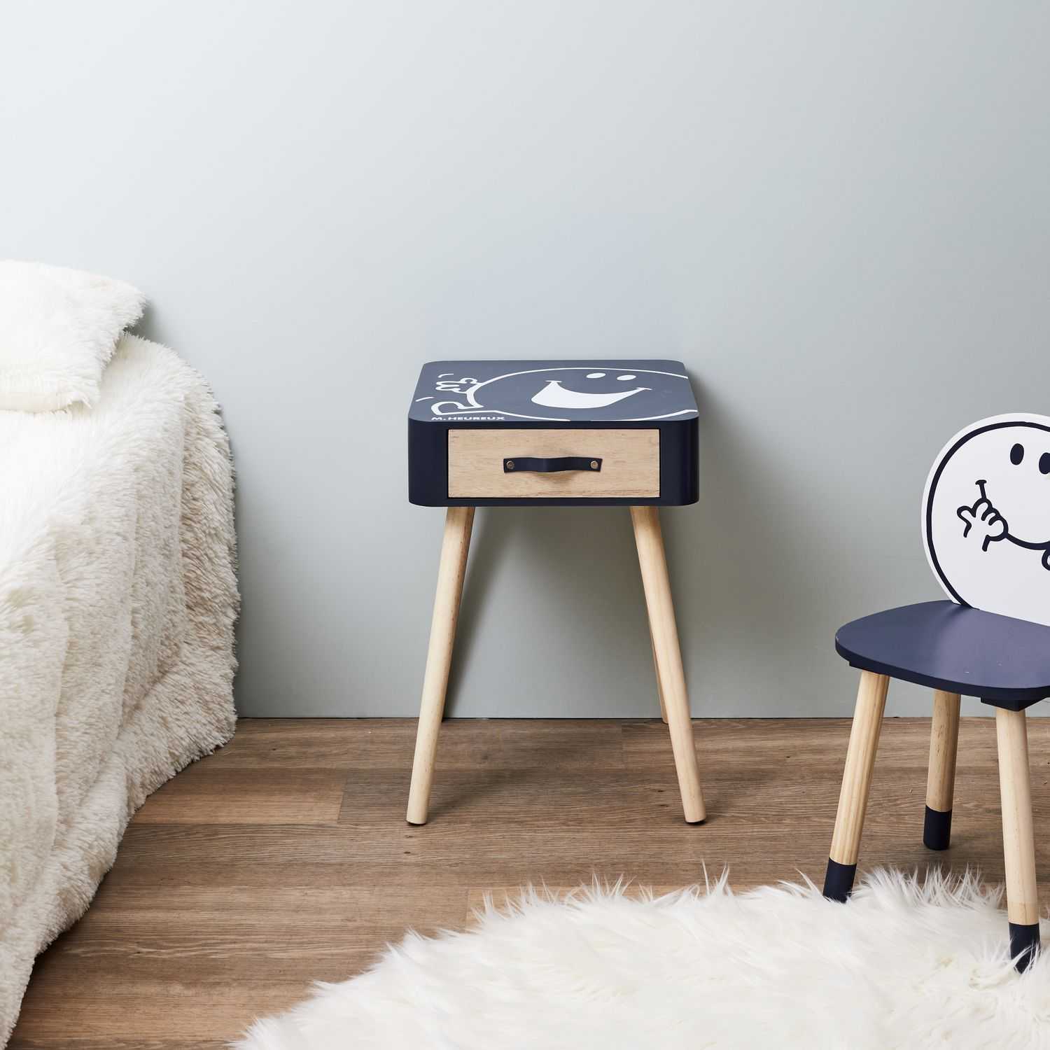 Table de chevet Monsieur Heureux