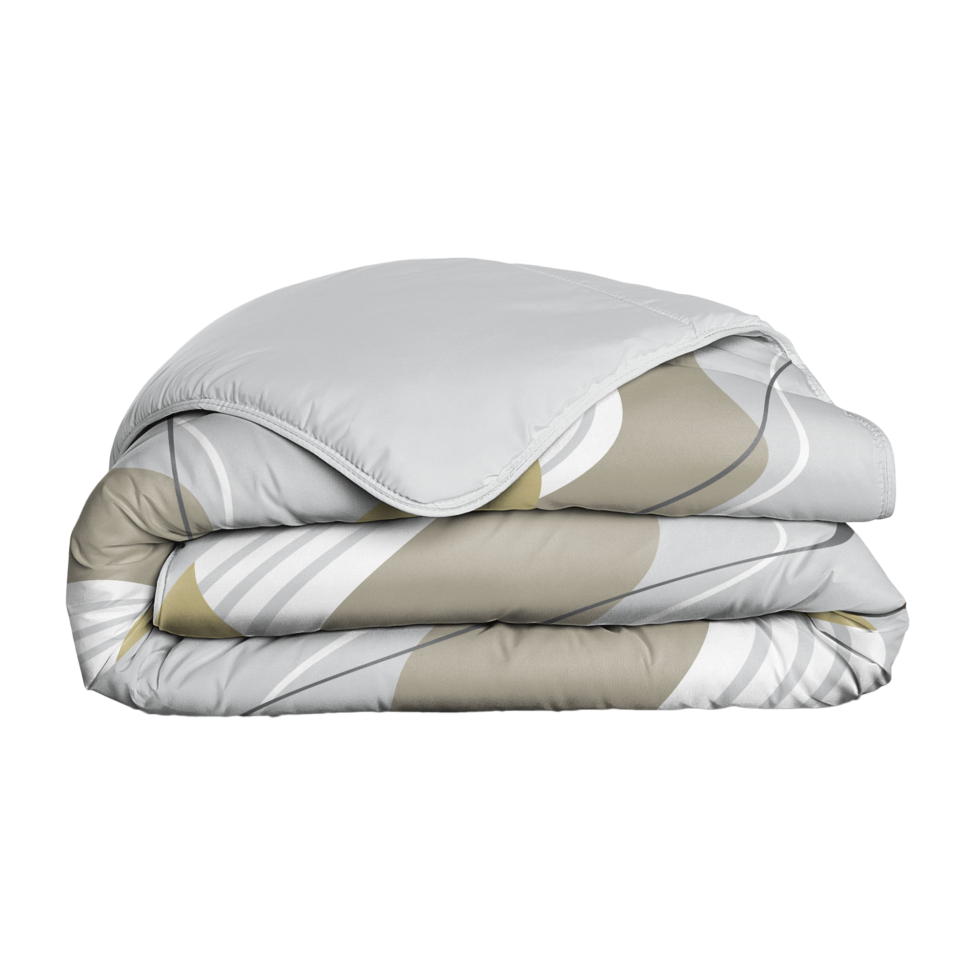 Couette imprimée 240x260cm - Beige