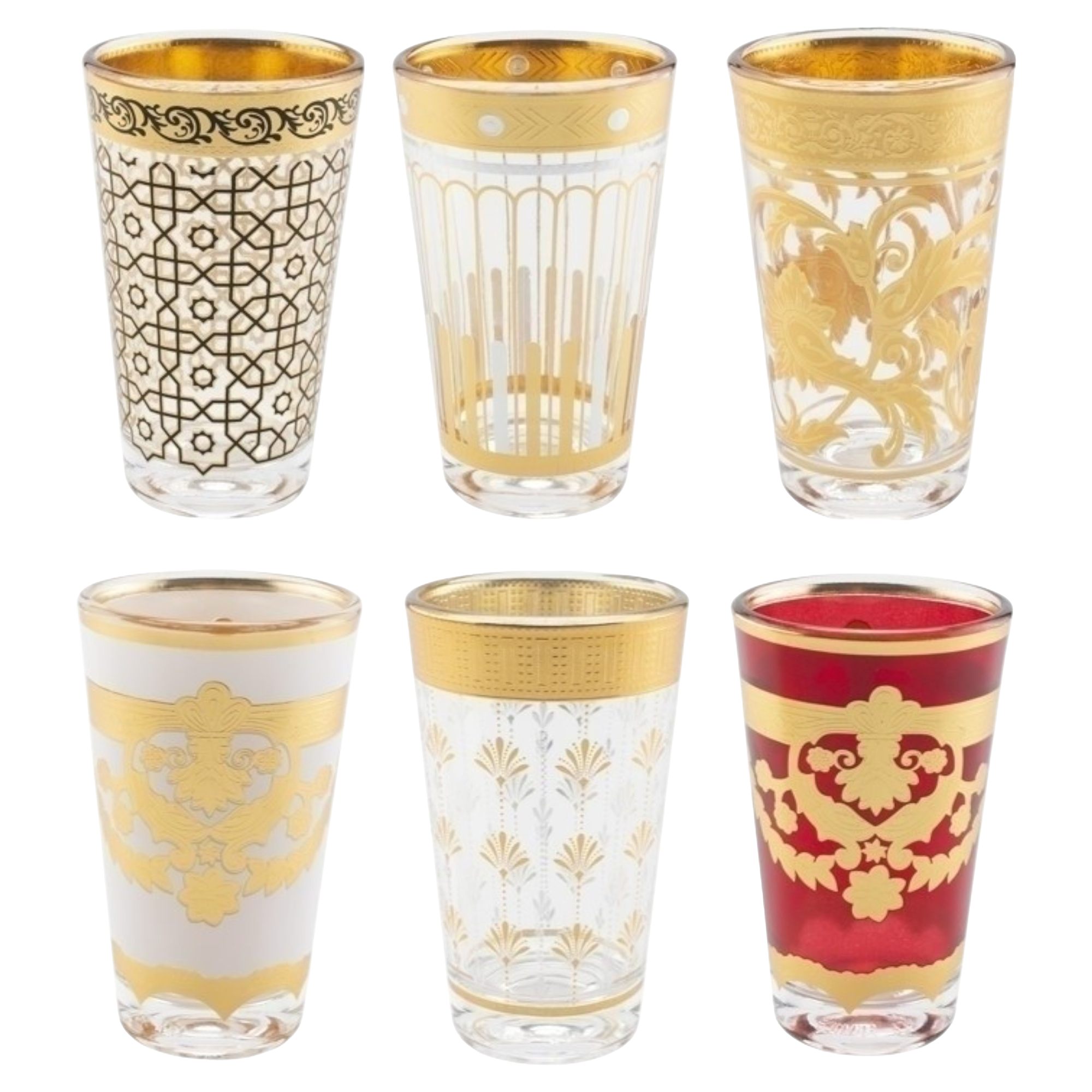 6 verres à thé 140 ml
