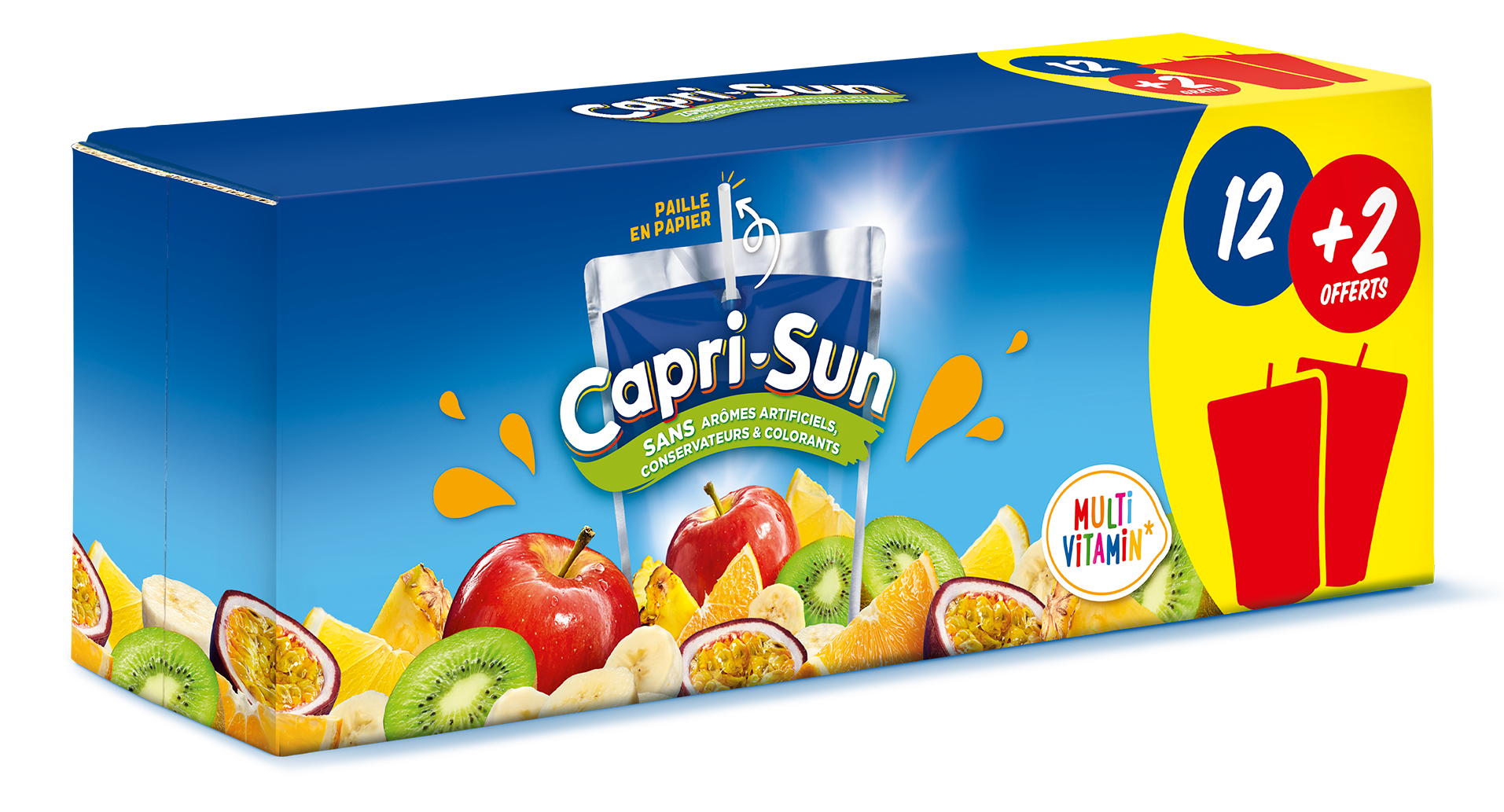 Boîte de 12+2 Capri-Sun multi vitamines