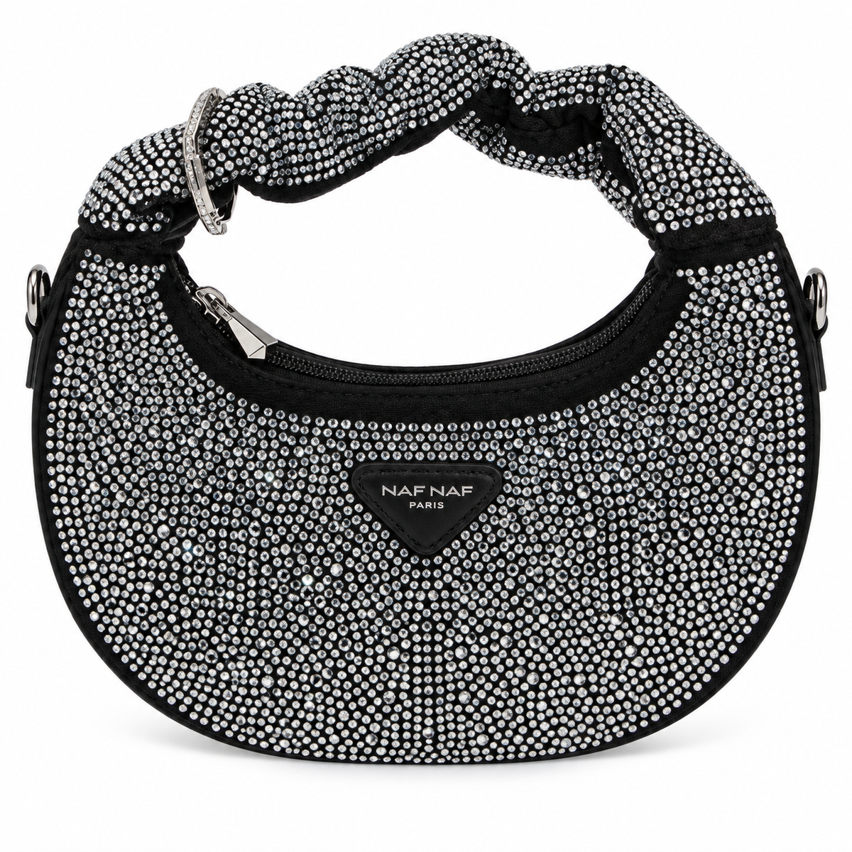 Sac à main noir à strass Naf Naf