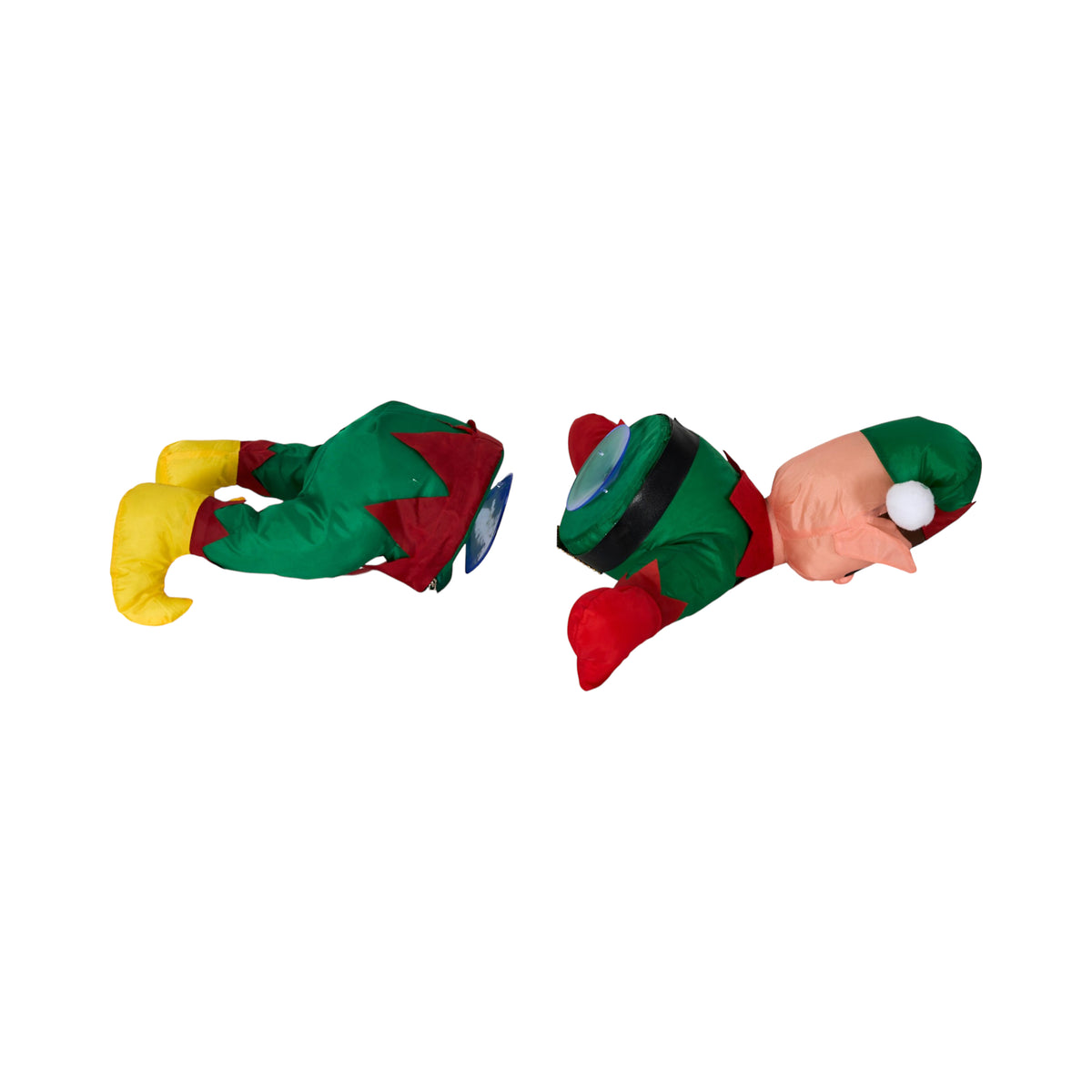 Décoration à ventouse Père Noël et lutin