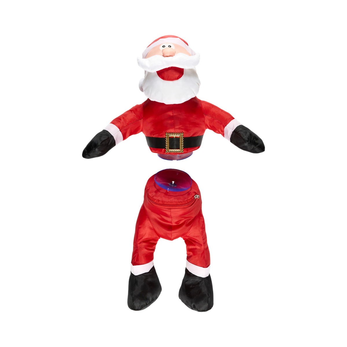 Décoration à ventouse Père Noël et lutin
