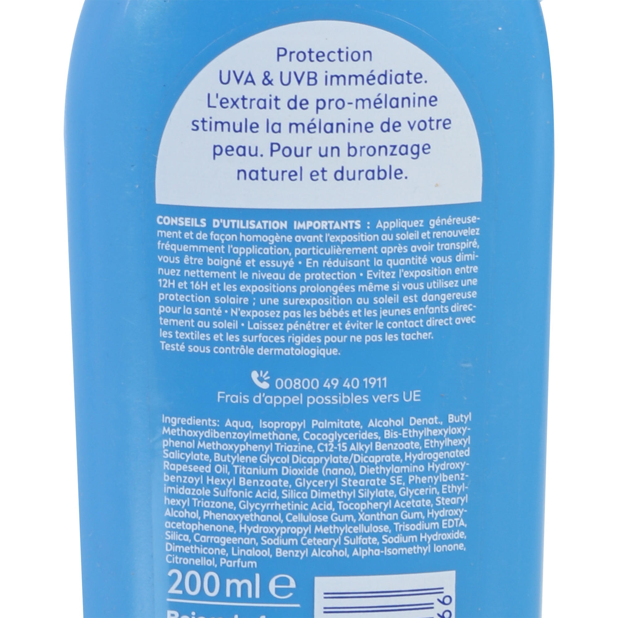 Lait protecteur activateur de bronzage SPF 50