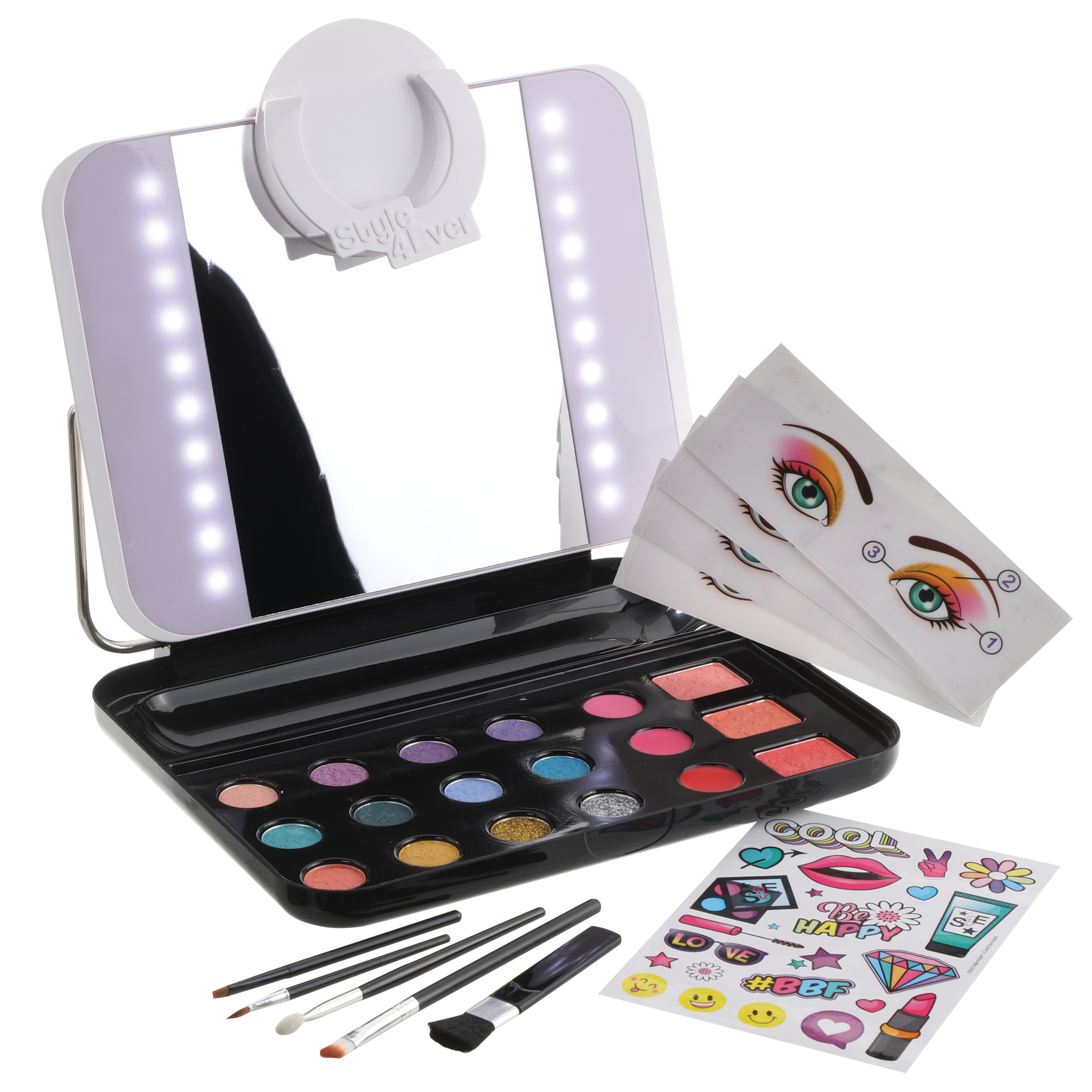 Malette de maquillage avec miroir Led