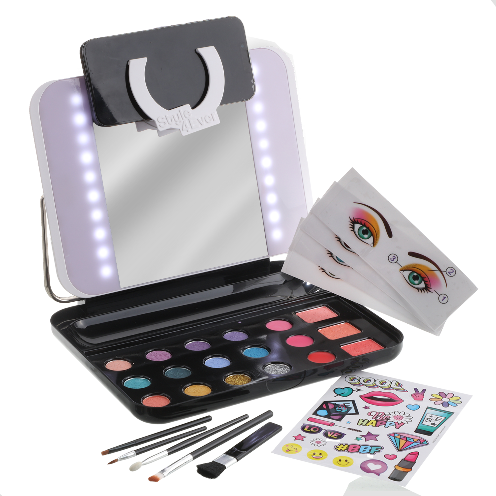 Malette de maquillage avec miroir Led