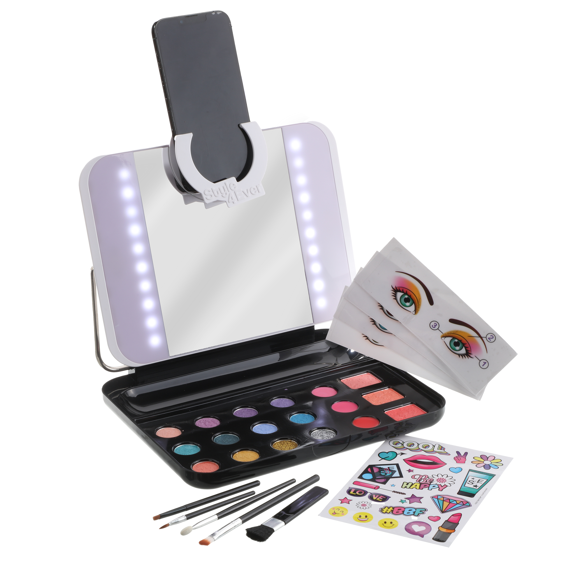 Malette de maquillage avec miroir Led